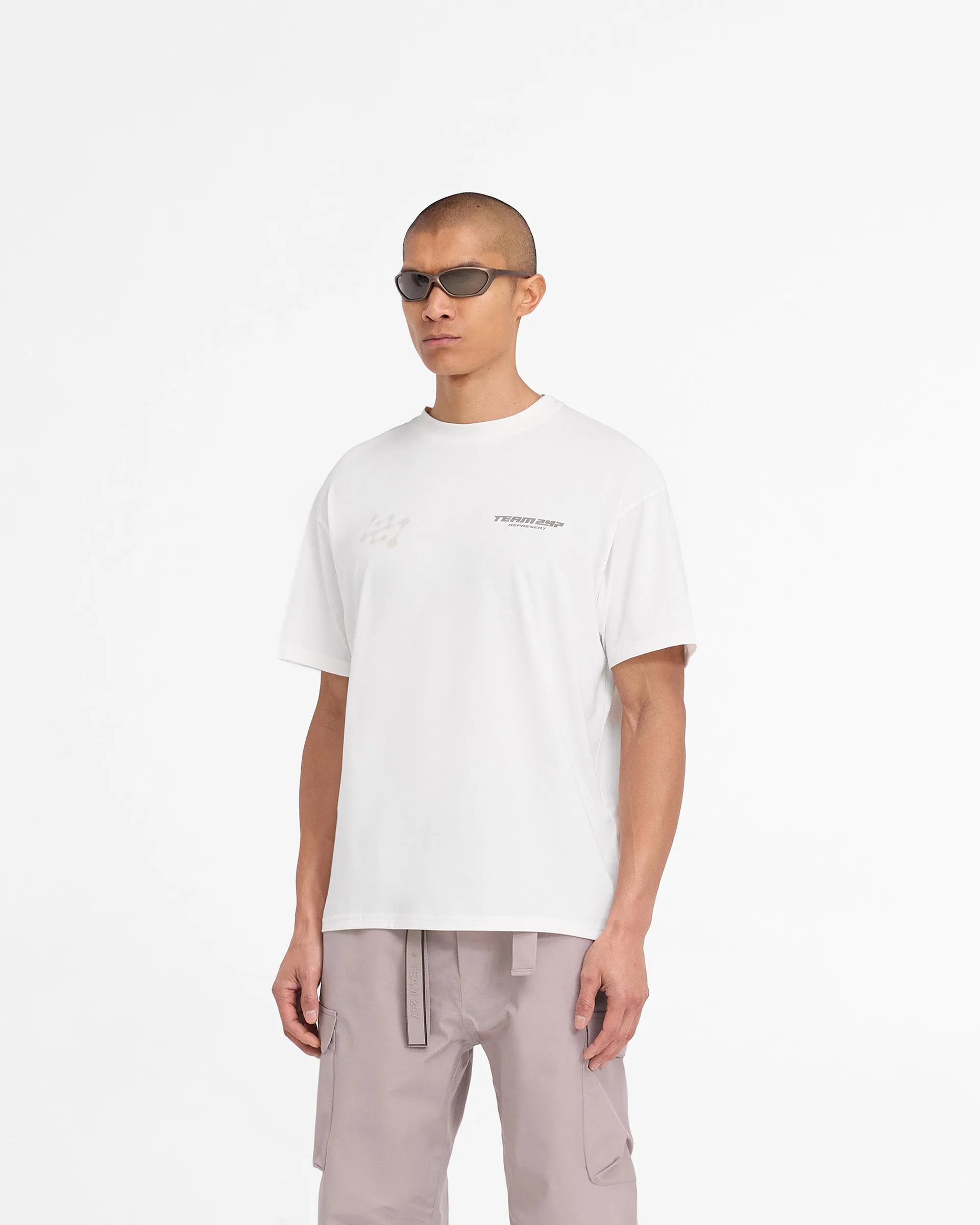 247 Future Terrains Oversized T-Shirt - Flat White sold by Represent product image thumbnail 4
