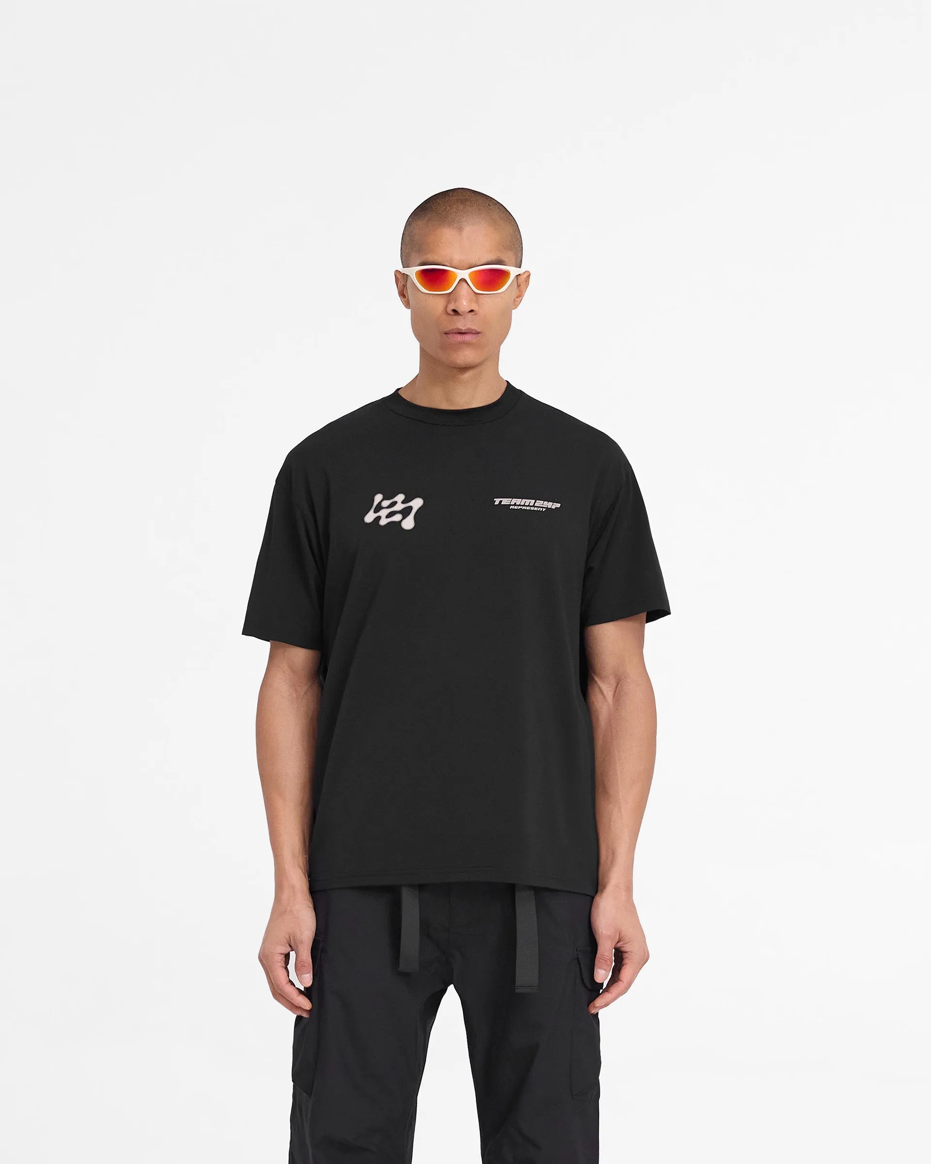 247 Future Terrains Oversized T-Shirt - Black sold by Represent product image thumbnail 3