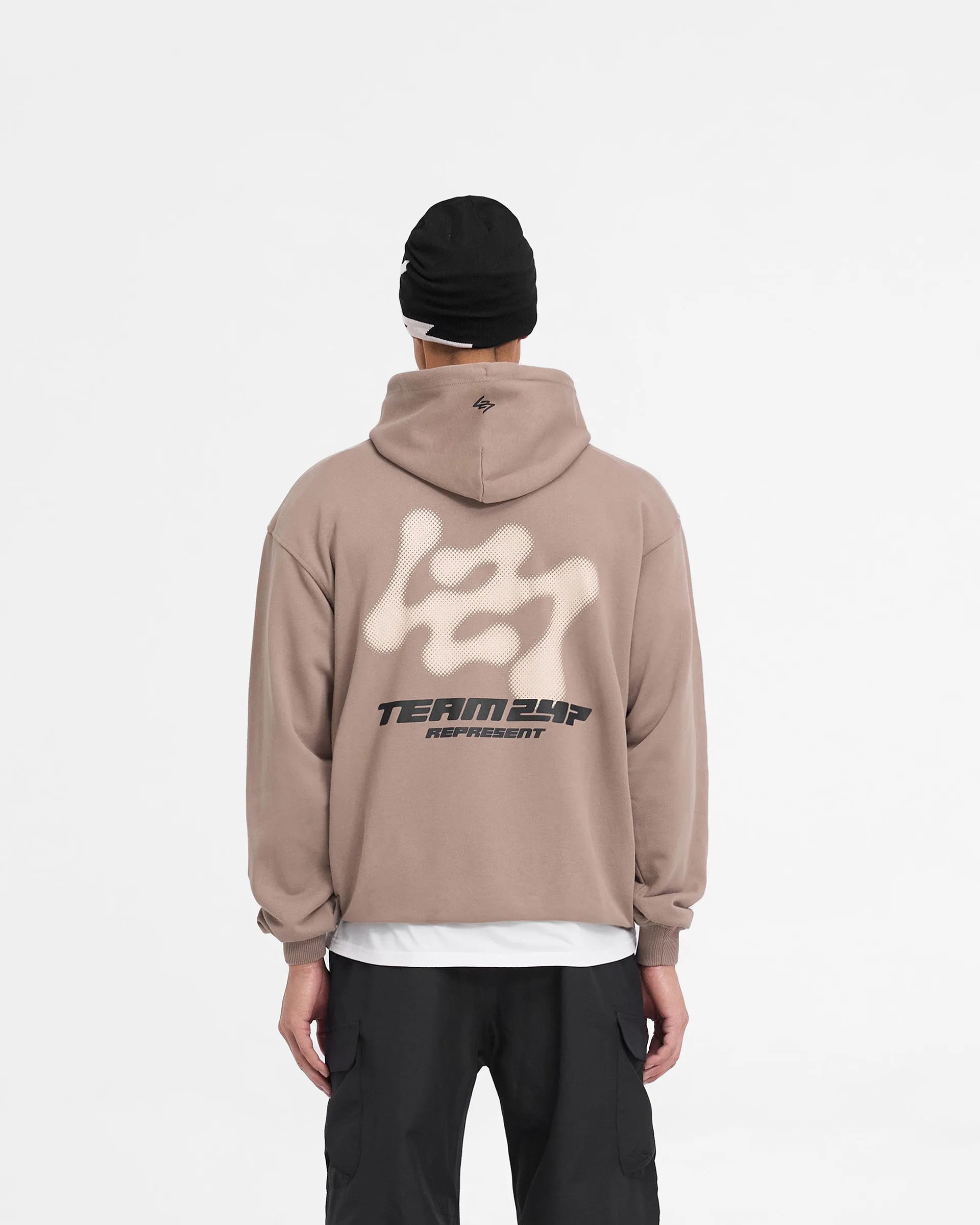 247 Future Terrains Oversized Hoodie - Umber sold by Represent product image thumbnail 4