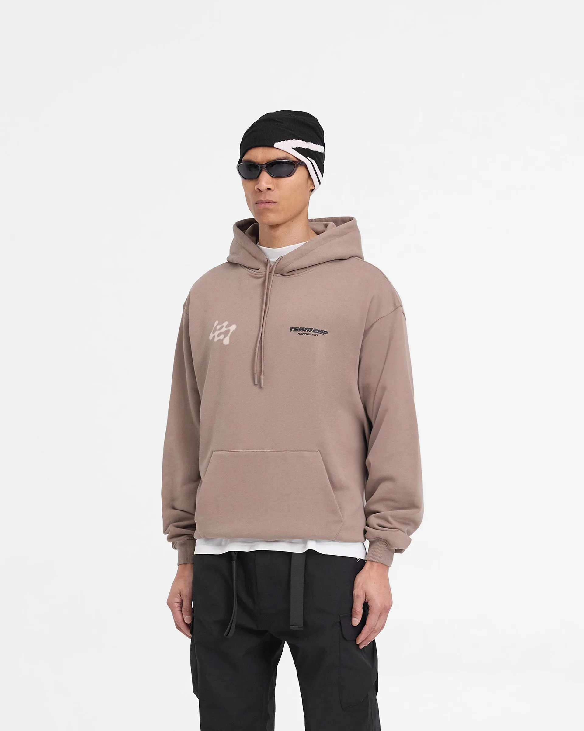 247 Future Terrains Oversized Hoodie - Umber sold by Represent product image thumbnail 3