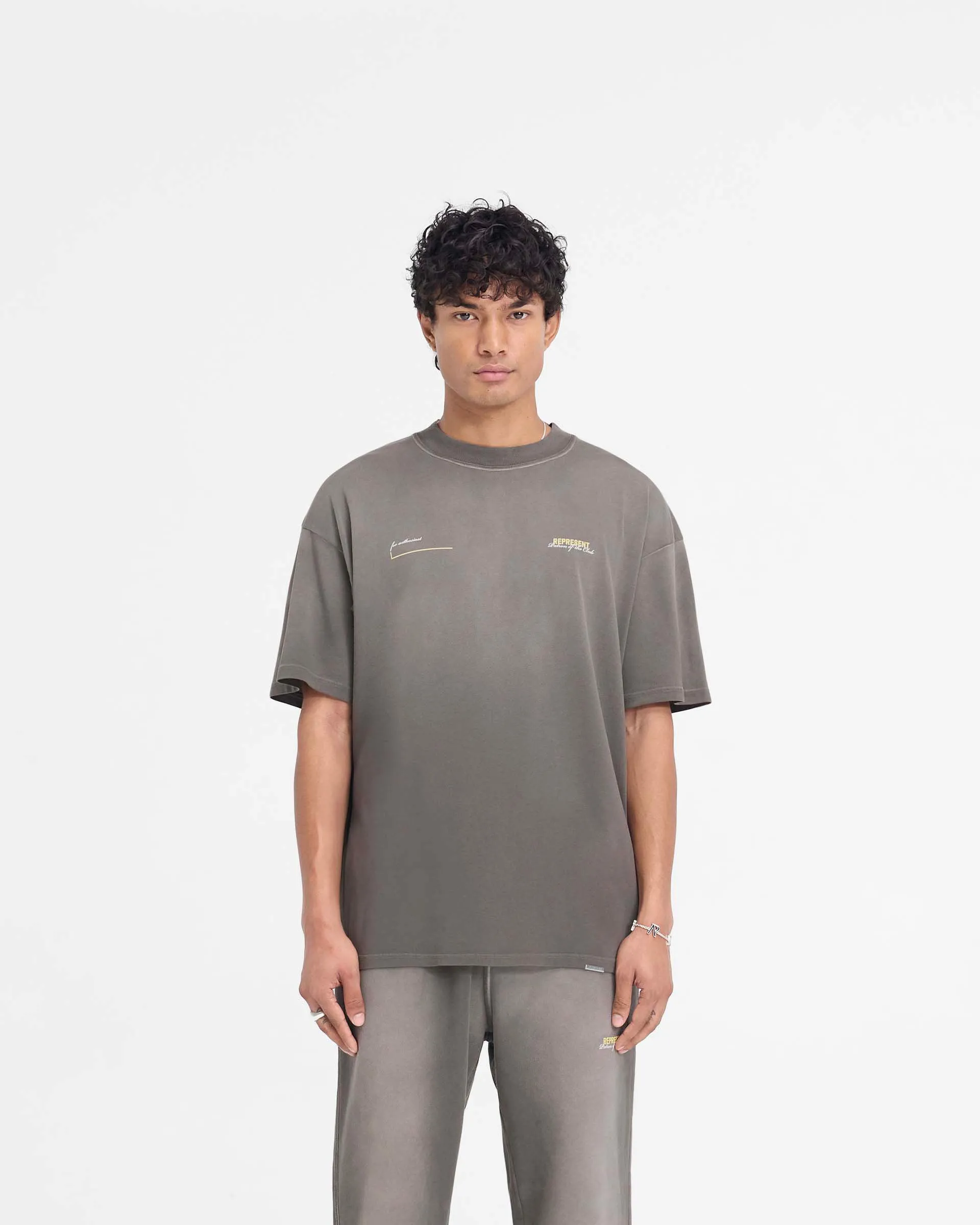 Patron Of The Club T-Shirt - Washed Olive sold by Represent product image thumbnail 3