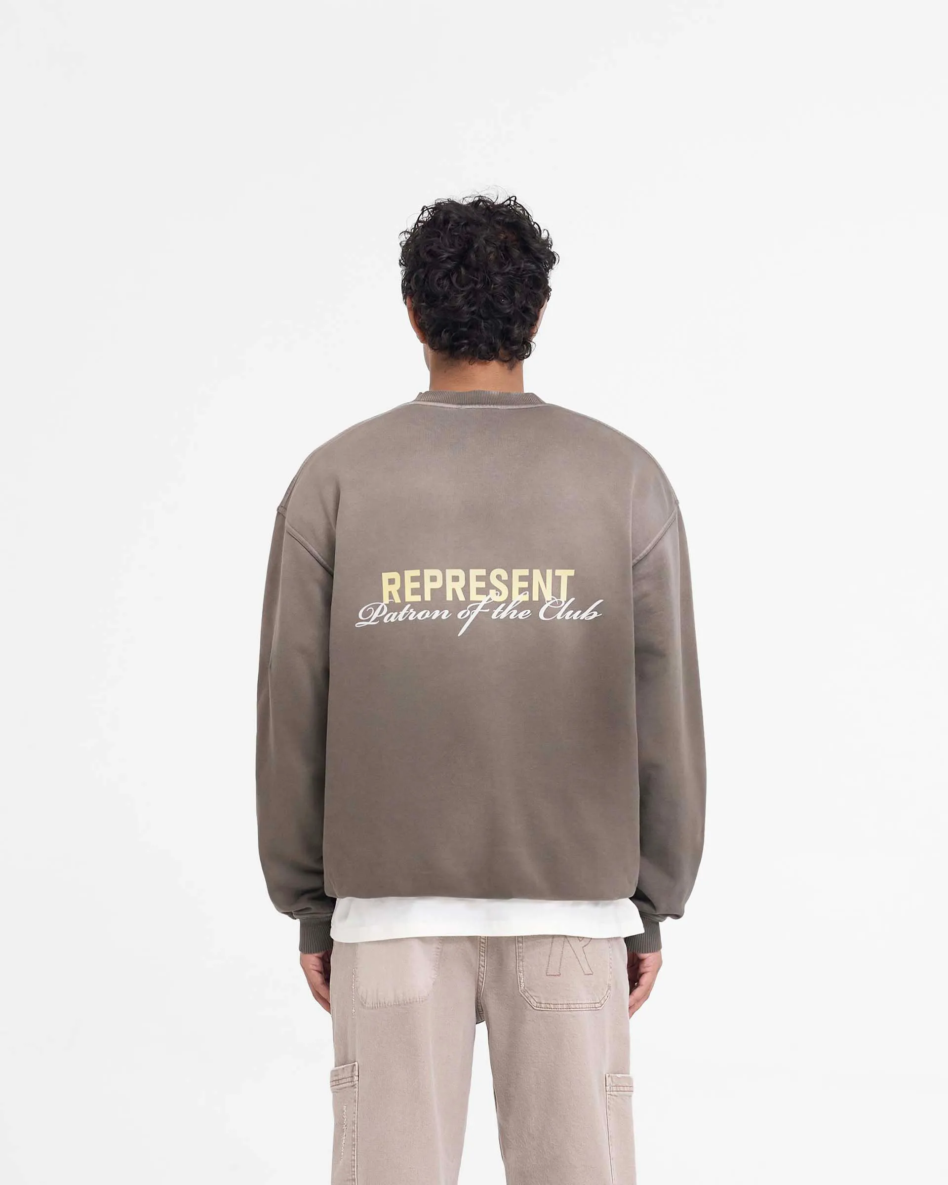 Patron Of The Club Sweater - Washed Olive sold by Represent product image thumbnail 5