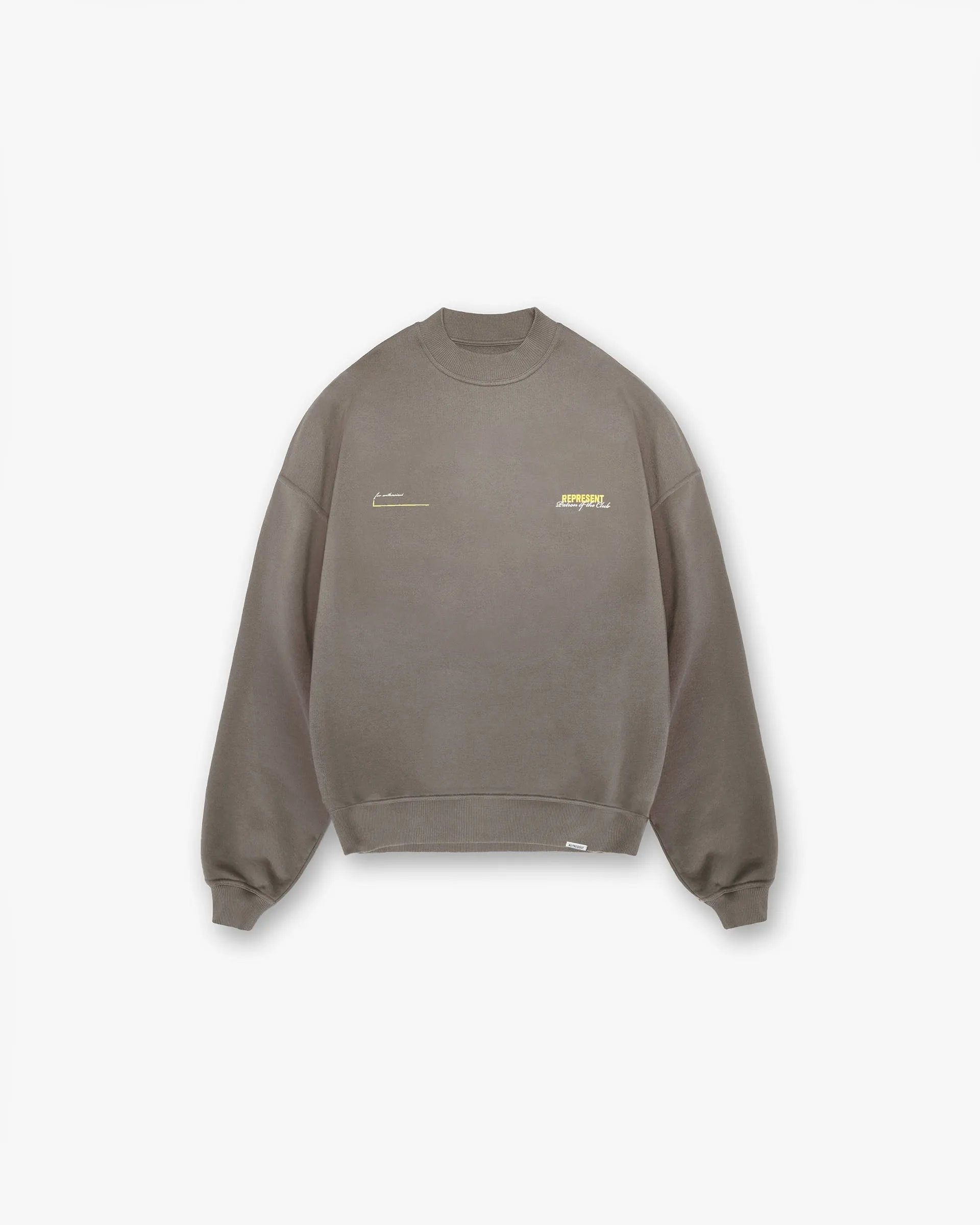 Patron Of The Club Sweater - Washed Olive sold by Represent