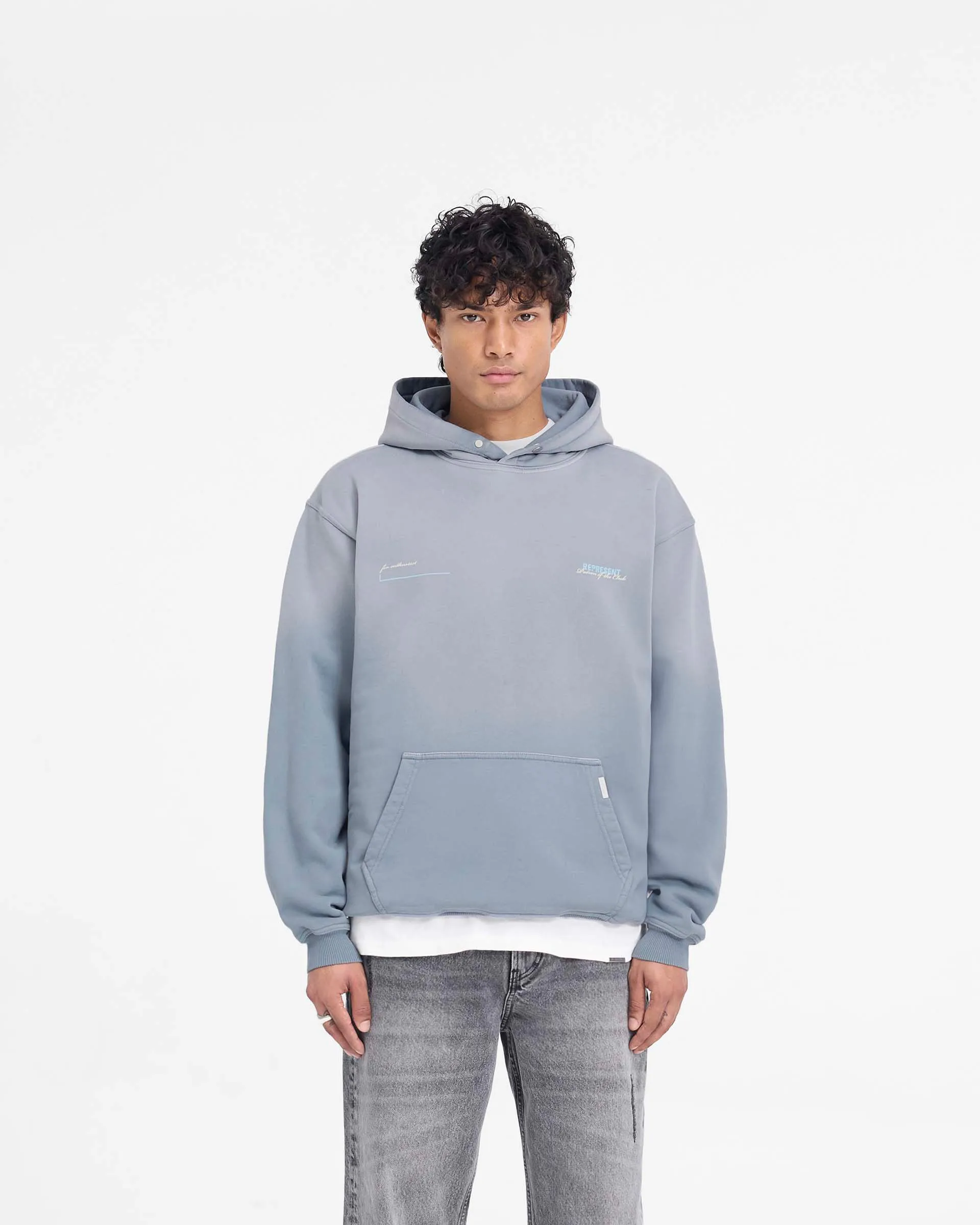 Patron Of The Club Hoodie - Washed Grey sold by Represent product image thumbnail 3