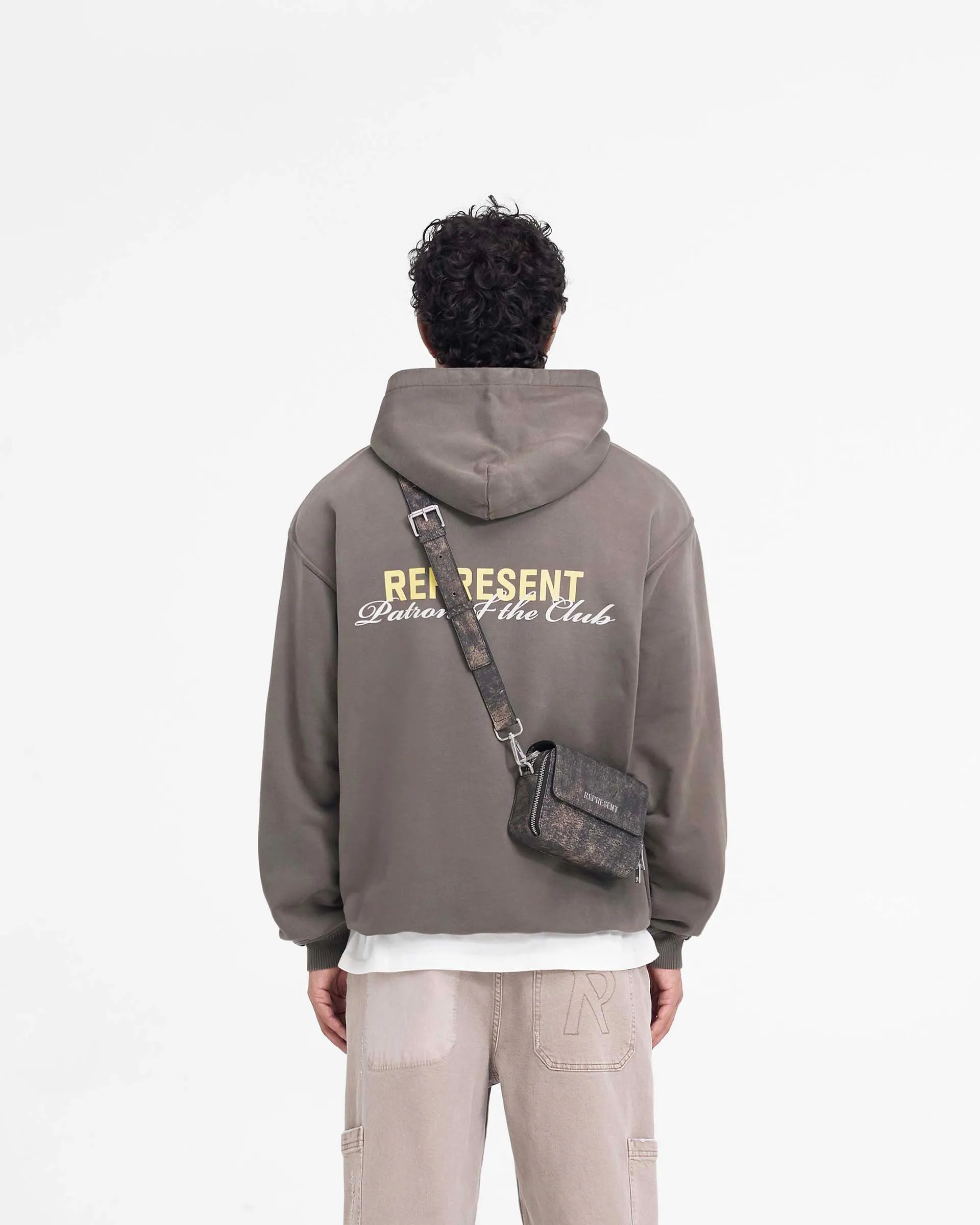 Patron Of The Club Hoodie - Washed Olive sold by Represent product image thumbnail 5