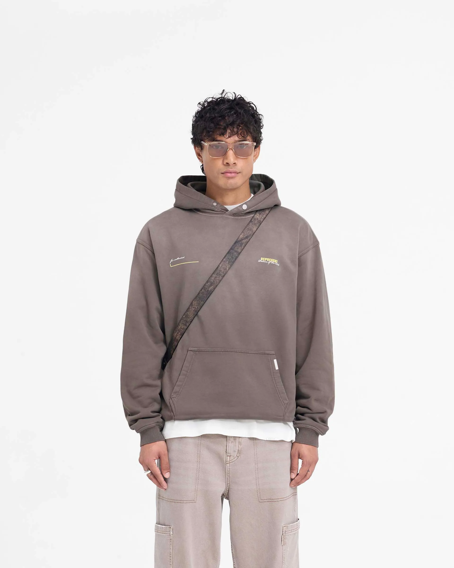 Patron Of The Club Hoodie - Washed Olive sold by Represent product image thumbnail 3