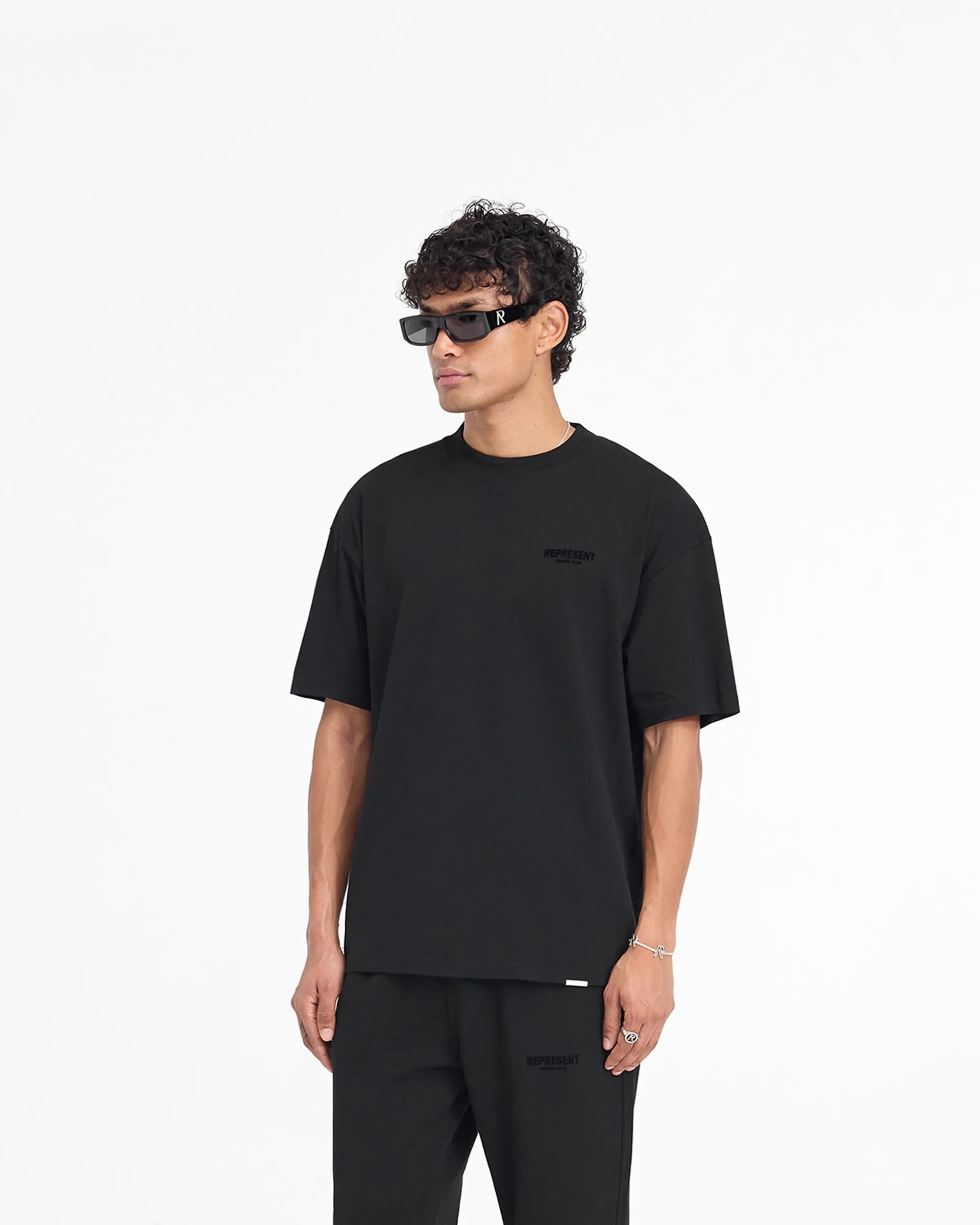 Represent Owners Club Flocked T-Shirt - Black sold by Represent product image thumbnail 4