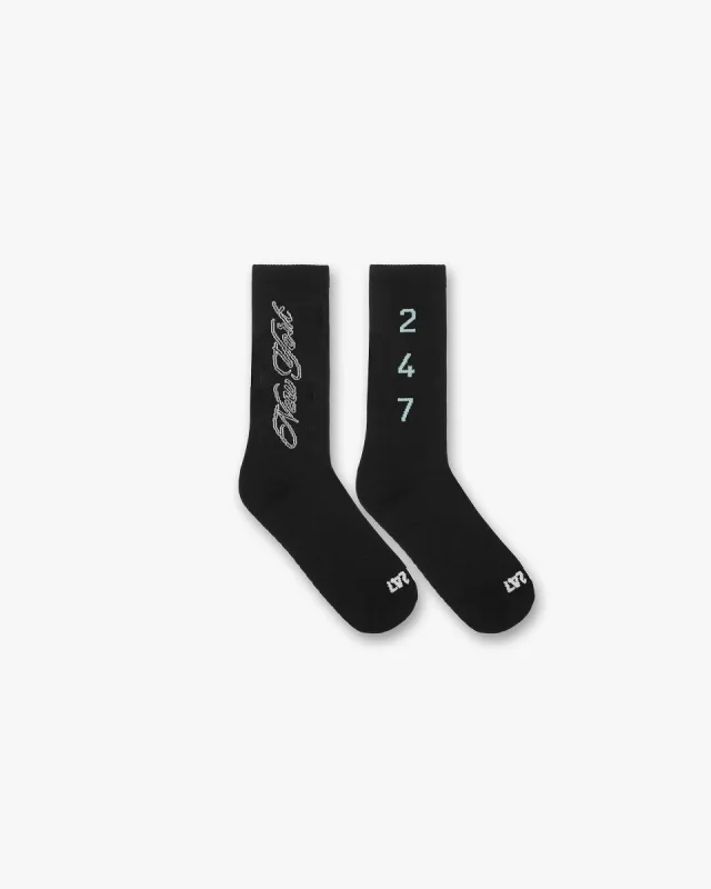 247 New York Socks - Black made by Represent