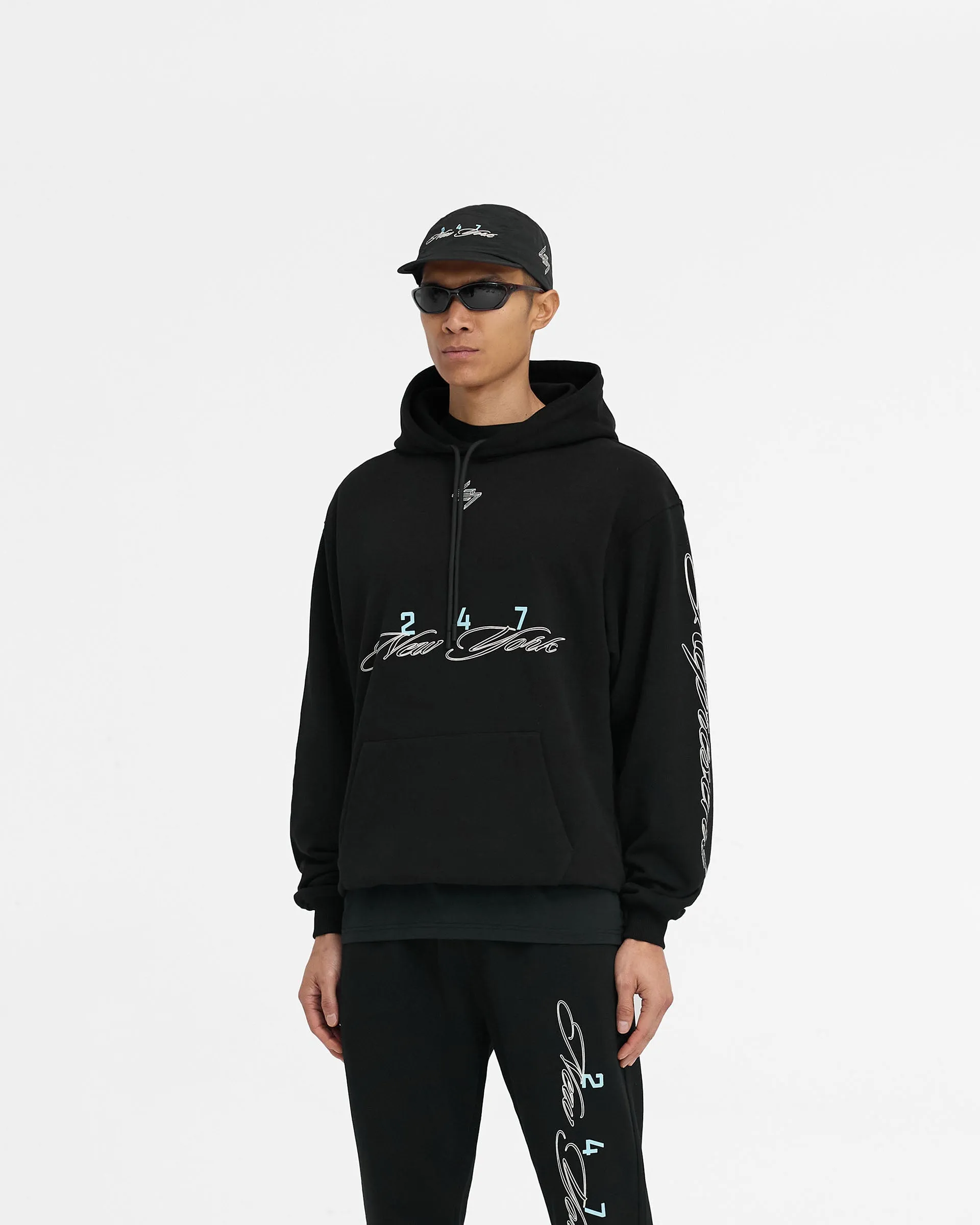 247 New York Hoodie - Black sold by Represent product image thumbnail 4