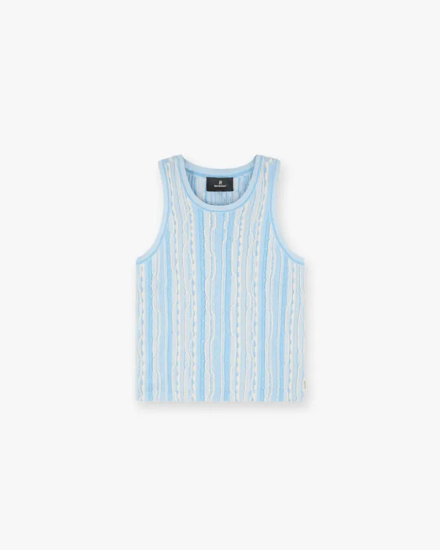 Mixed Knit Vest - Royal Blue sold by Represent