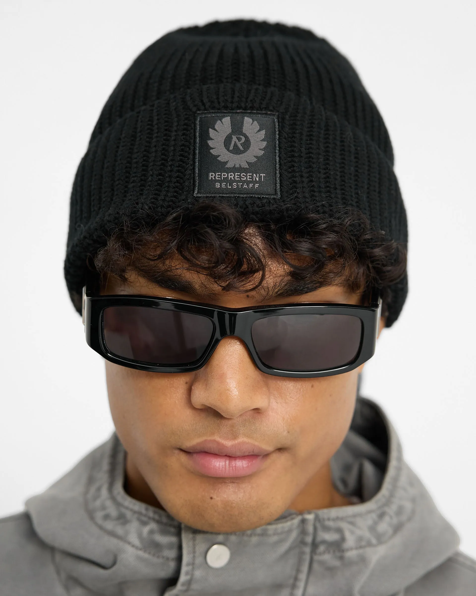 Represent X Belstaff Patch Beanie - Black sold by Represent product image thumbnail 3