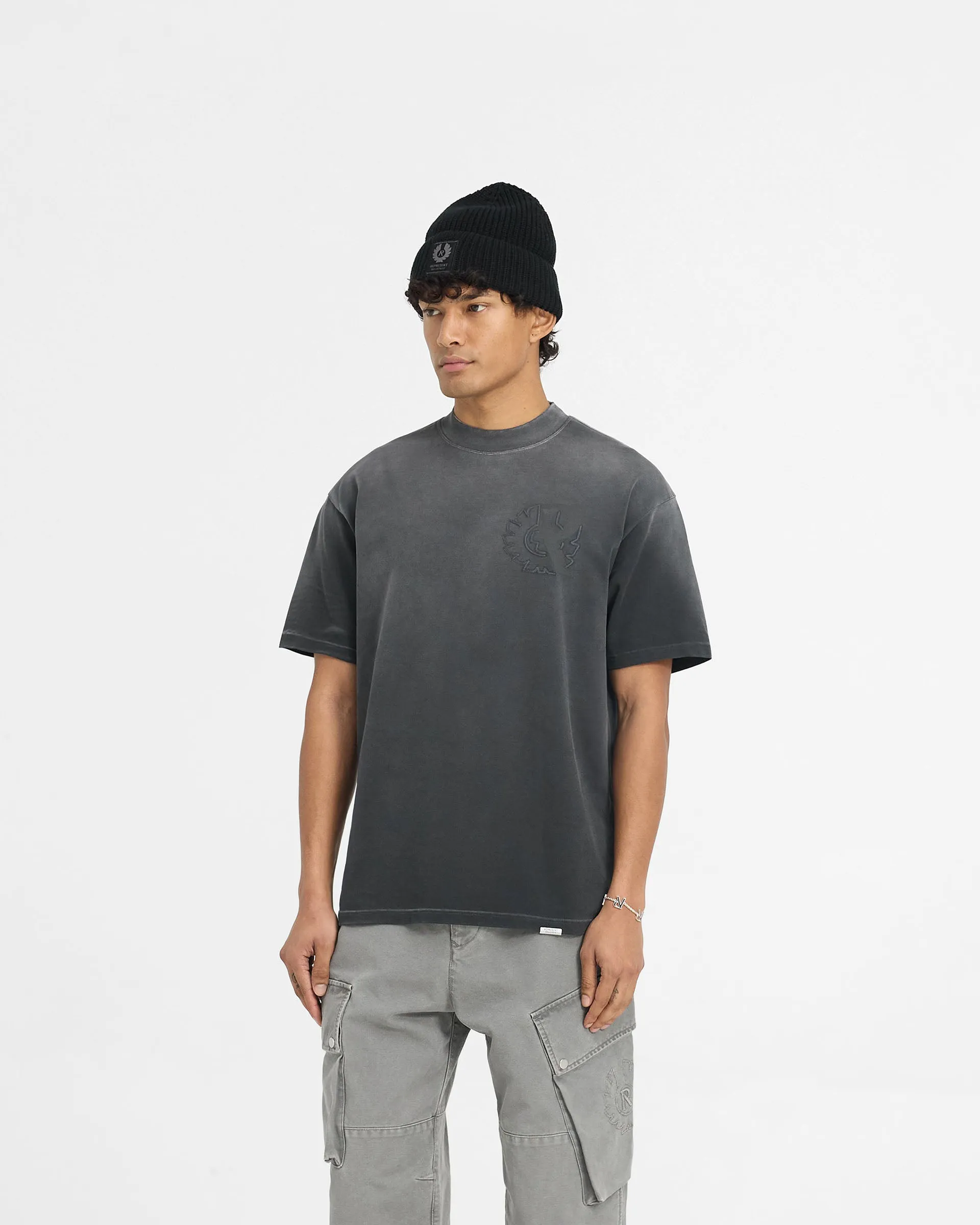 Represent X Belstaff Outline Phoenix T-Shirt - Shadow sold by Represent product image thumbnail 4