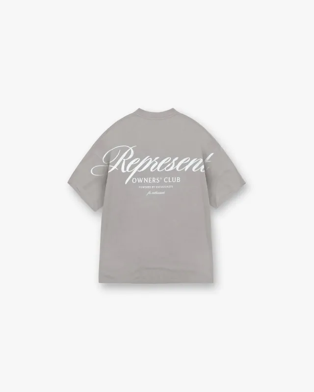 Represent Owners Club Script T-Shirt - Slate sold by Represent