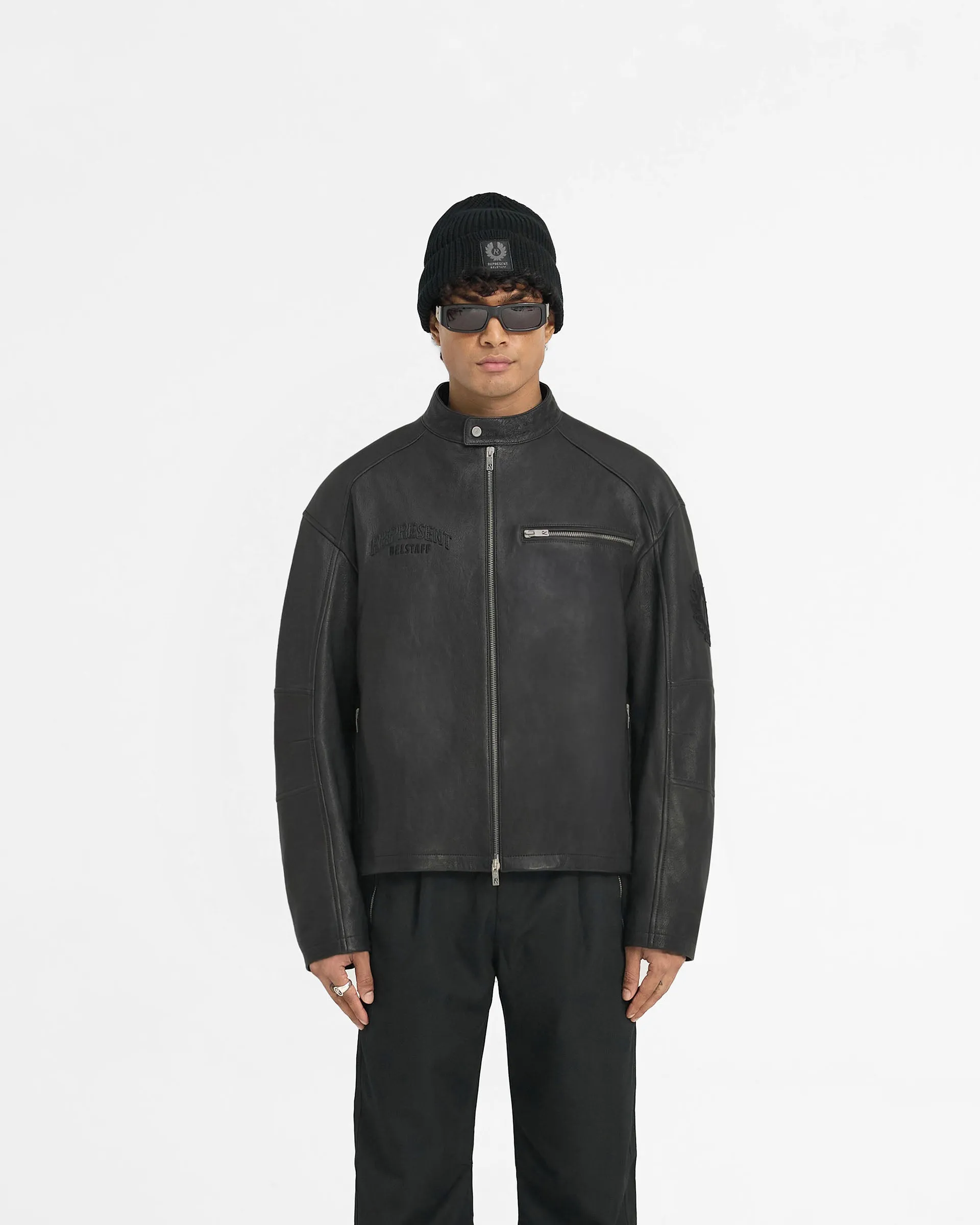 Represent X Belstaff Race Leather Jacket - Black sold by Represent product image thumbnail 3