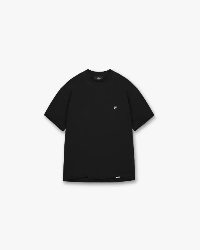 Metal Initial R T-Shirt - Jet Black sold by Represent