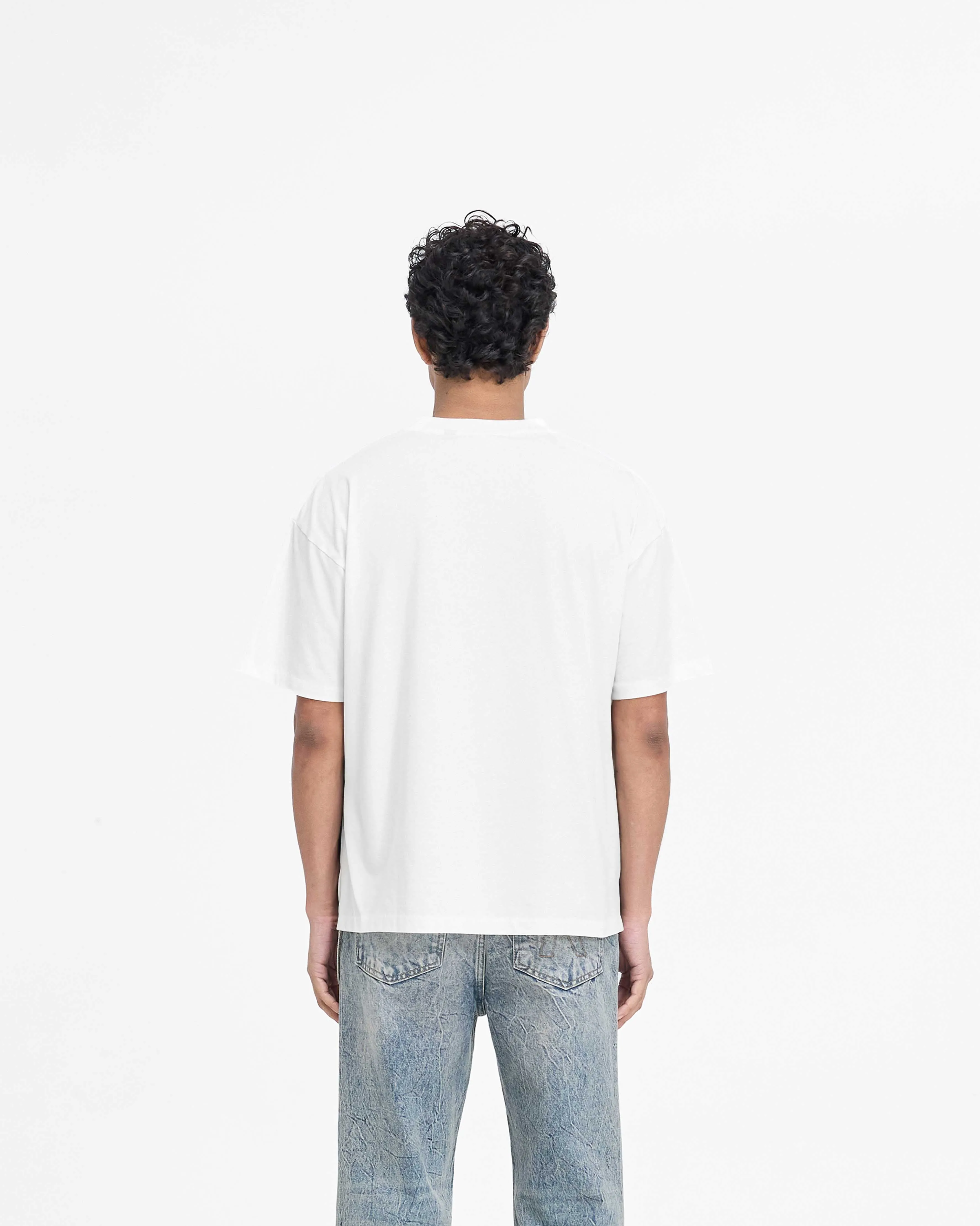 Serif Logo T-Shirt - Flat White sold by Represent product image thumbnail 4