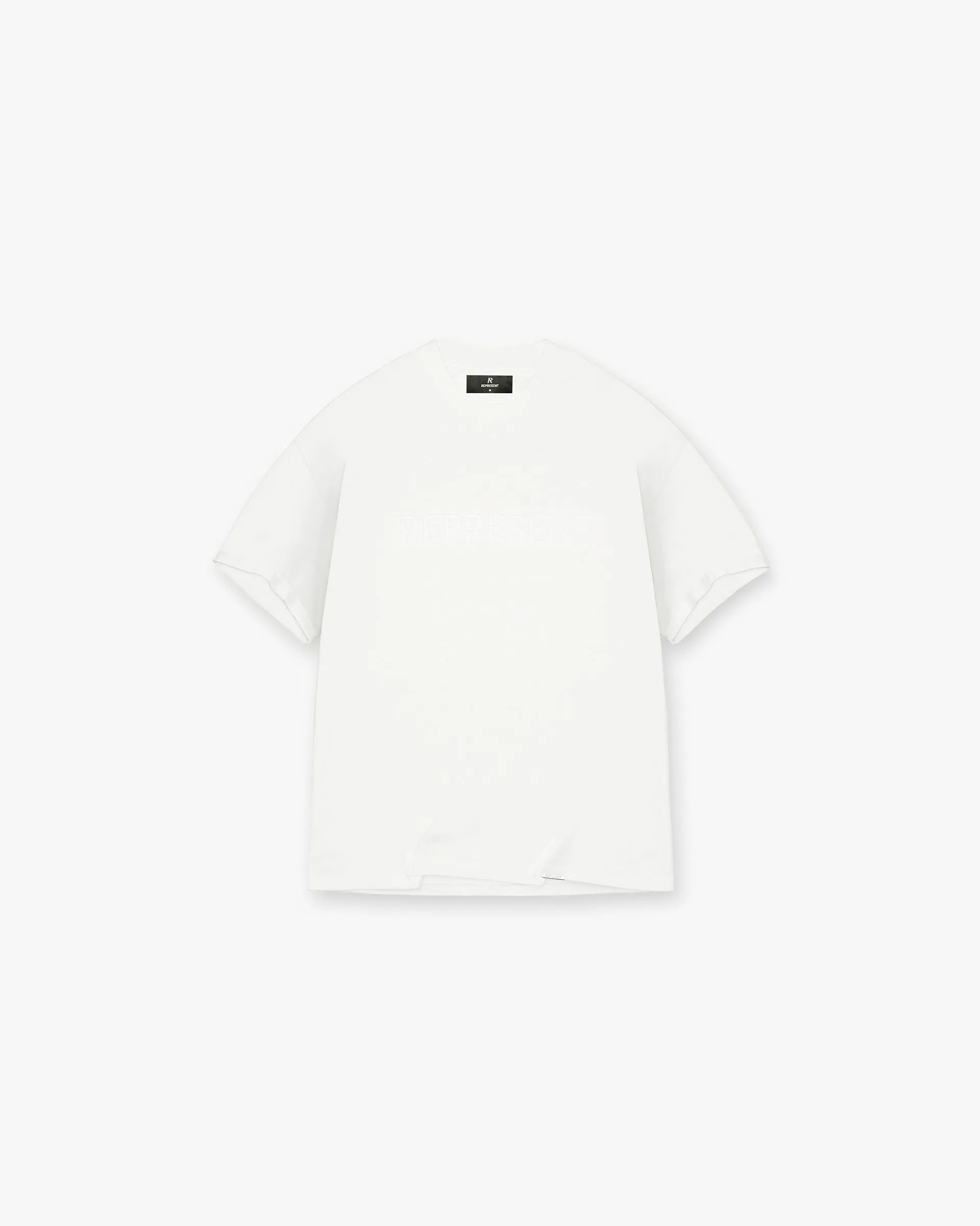 Serif Logo T-Shirt - Flat White sold by Represent