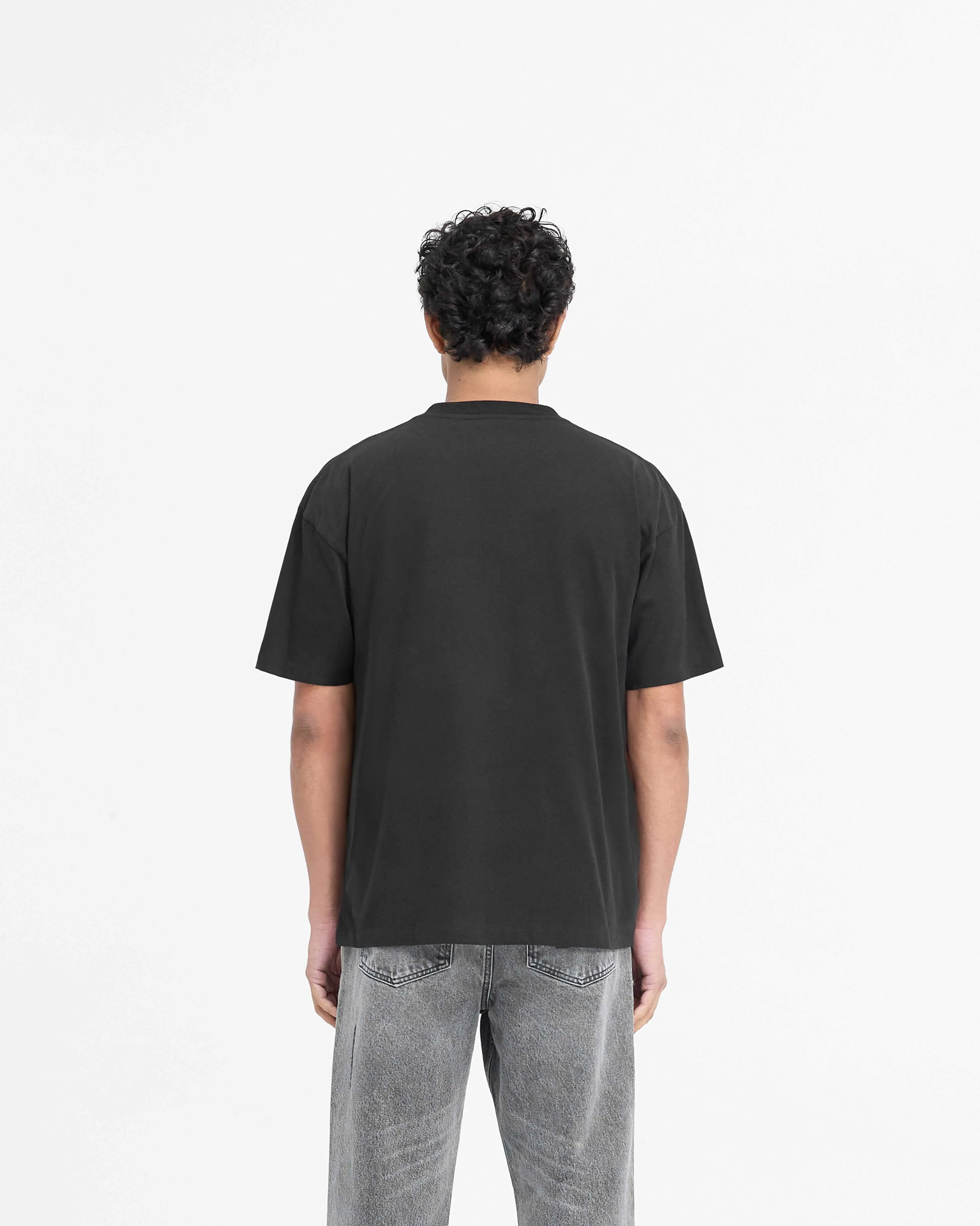 Serif Logo T-Shirt - Jet Black sold by Represent product image thumbnail 4
