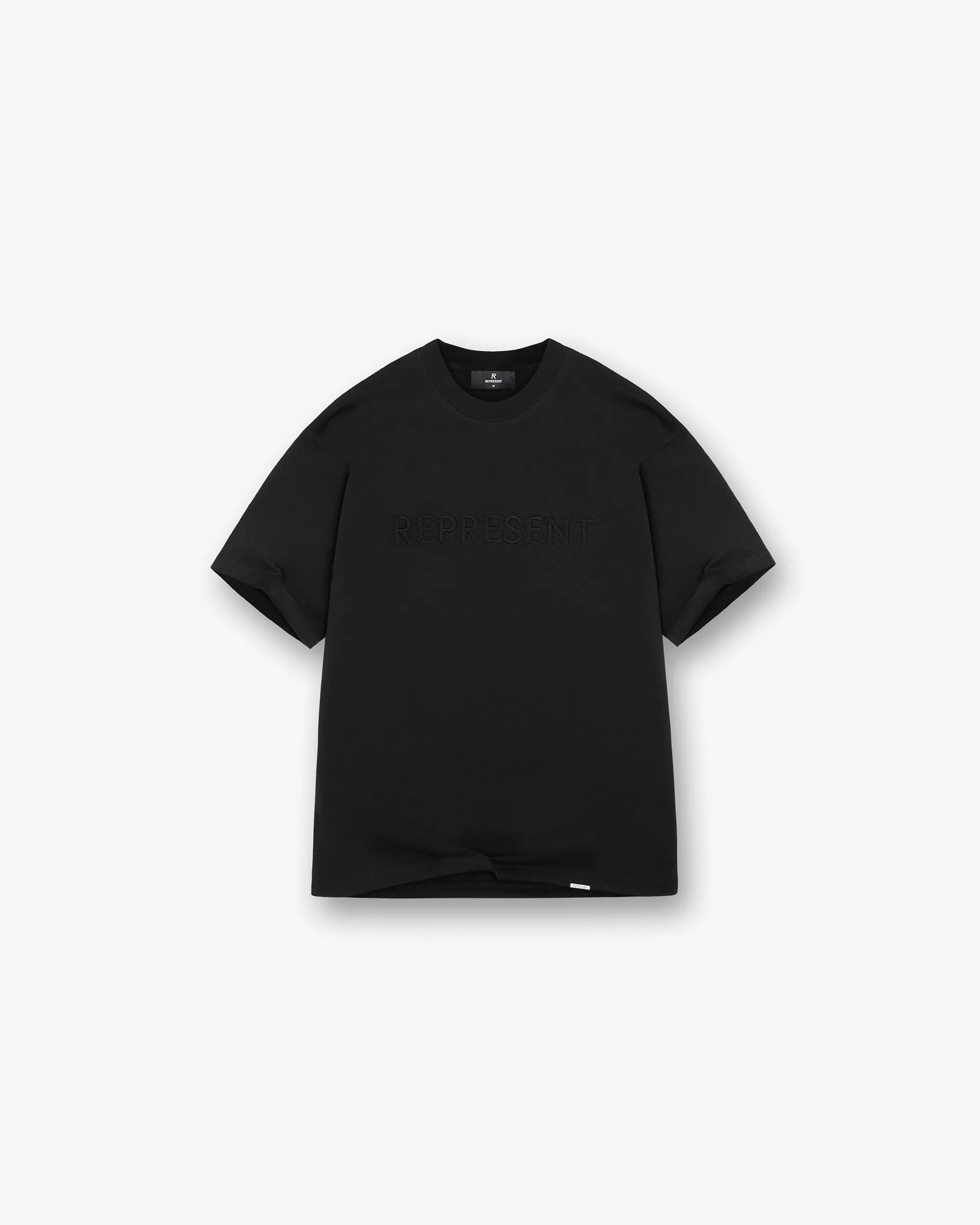 Serif Logo T-Shirt - Jet Black sold by Represent