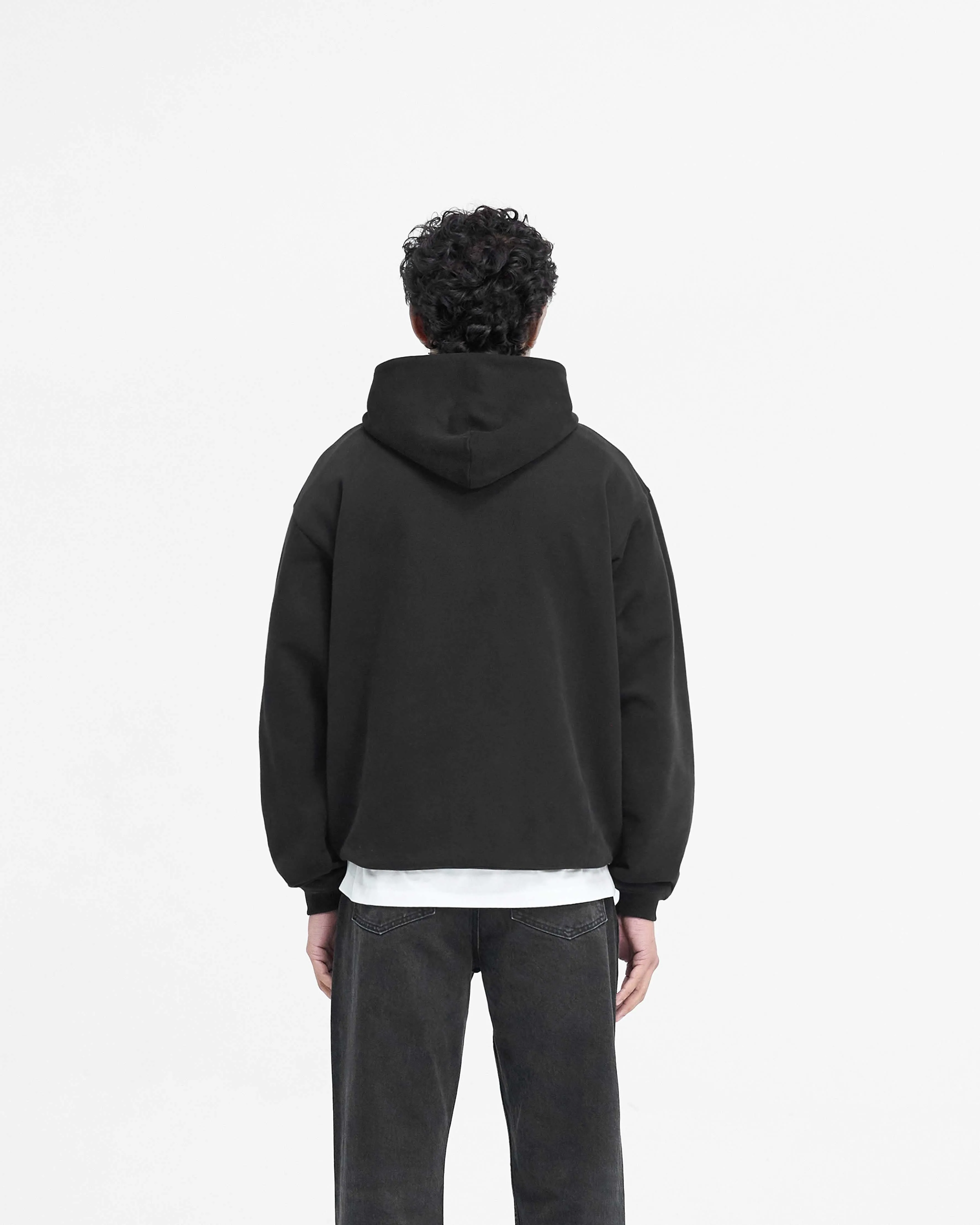 Script Logo Hoodie - Black sold by Represent product image thumbnail 4