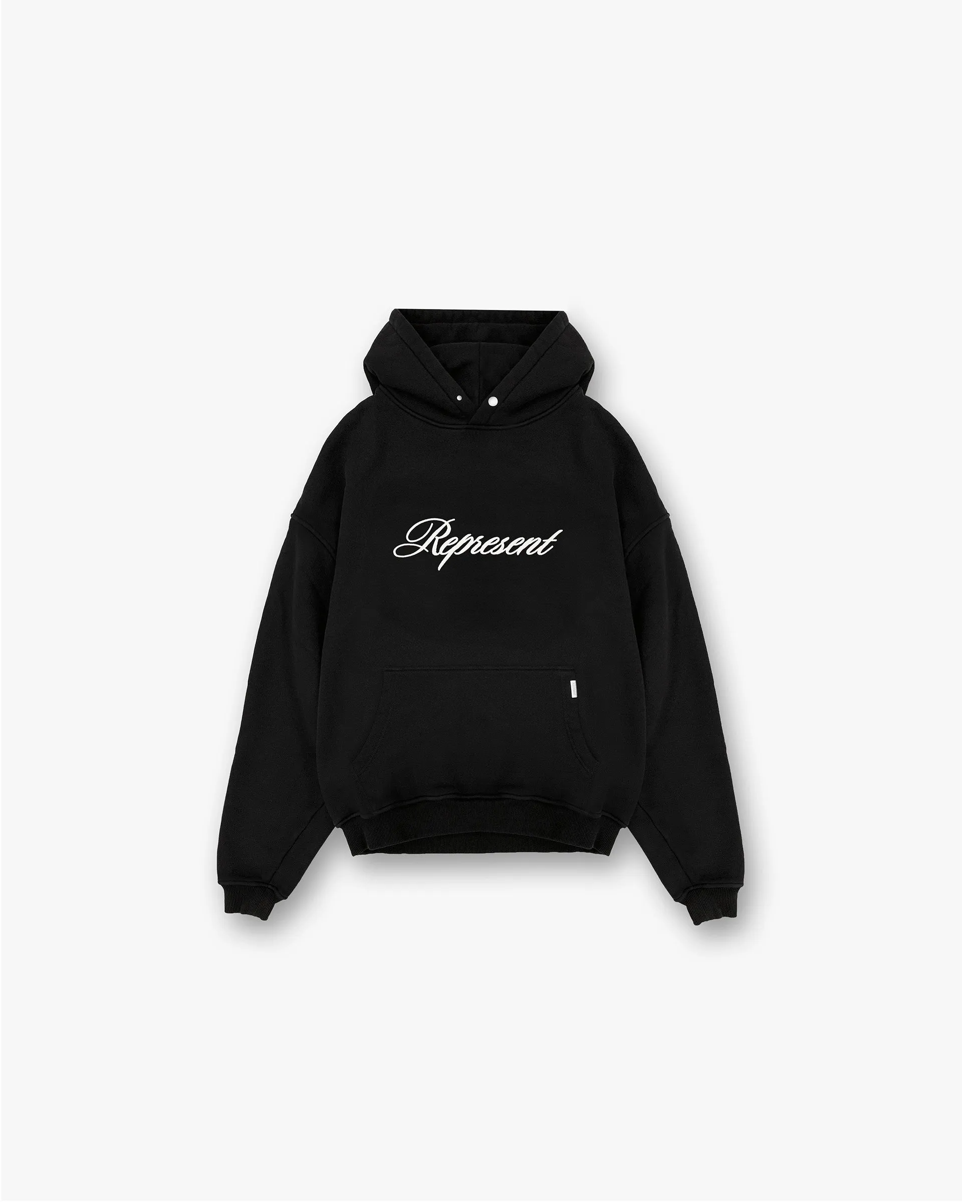 Script Logo Hoodie - Black sold by Represent