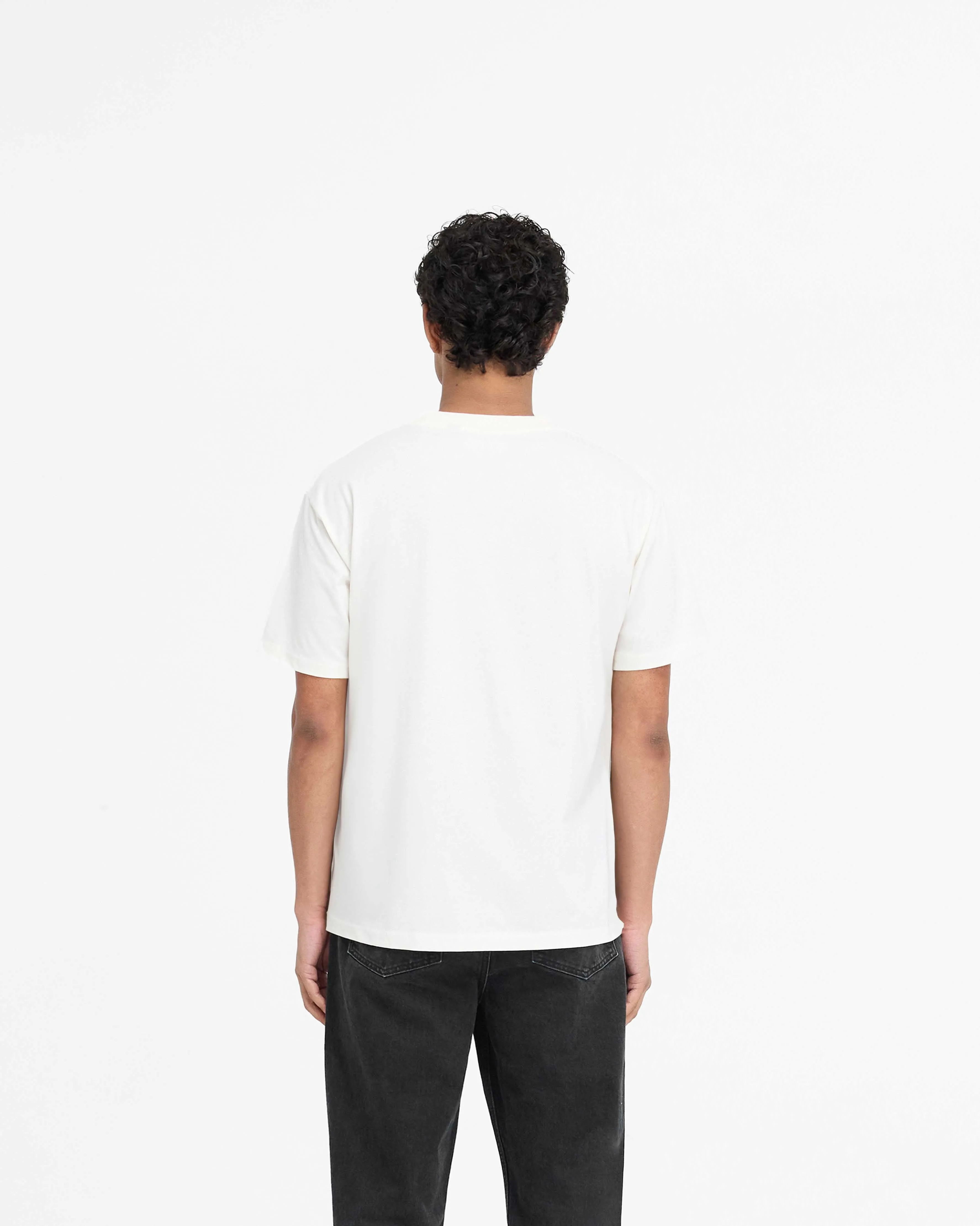 Script Logo T-Shirt - Flat White sold by Represent product image thumbnail 4