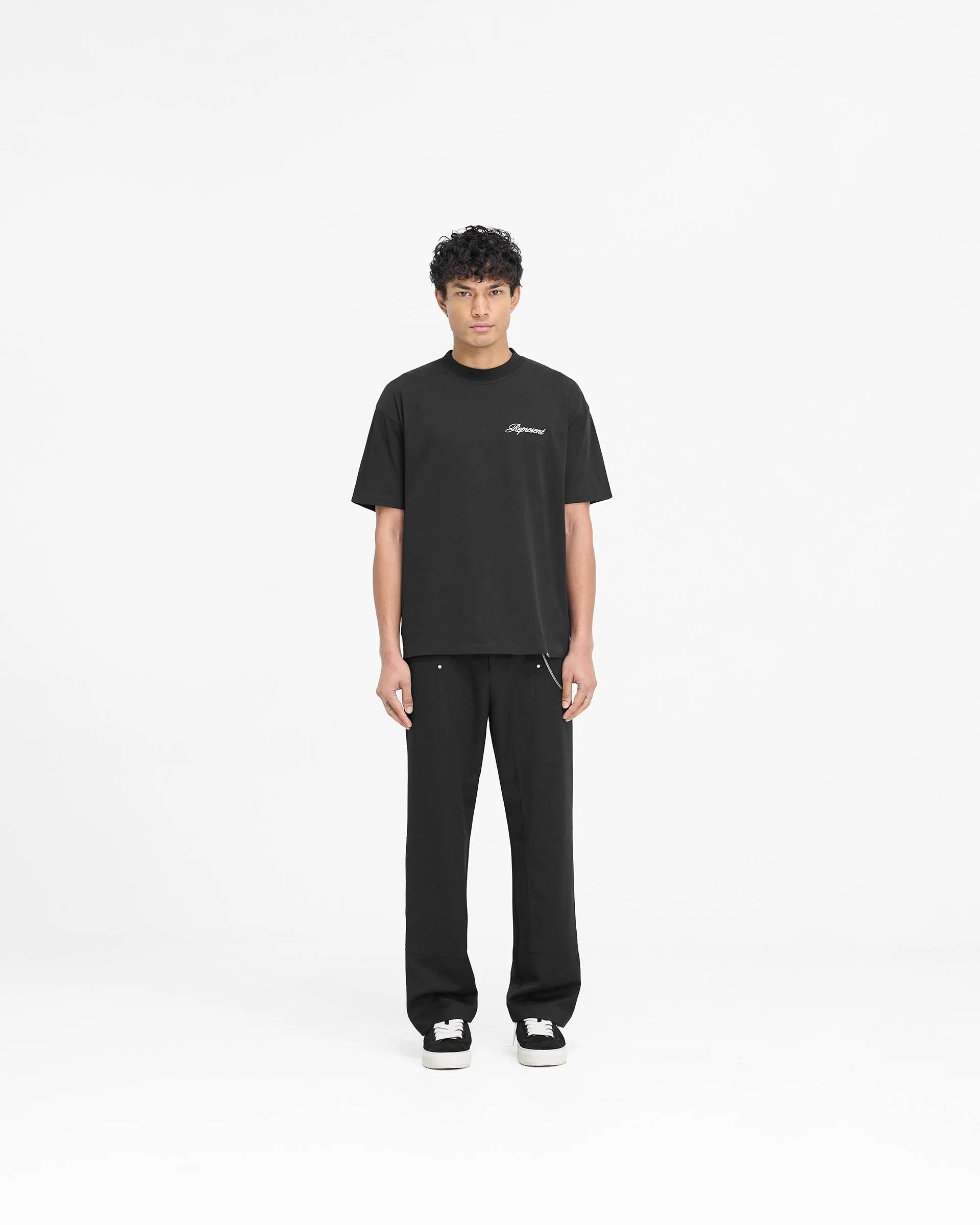 Script Logo T-Shirt - Black sold by Represent product image thumbnail 5