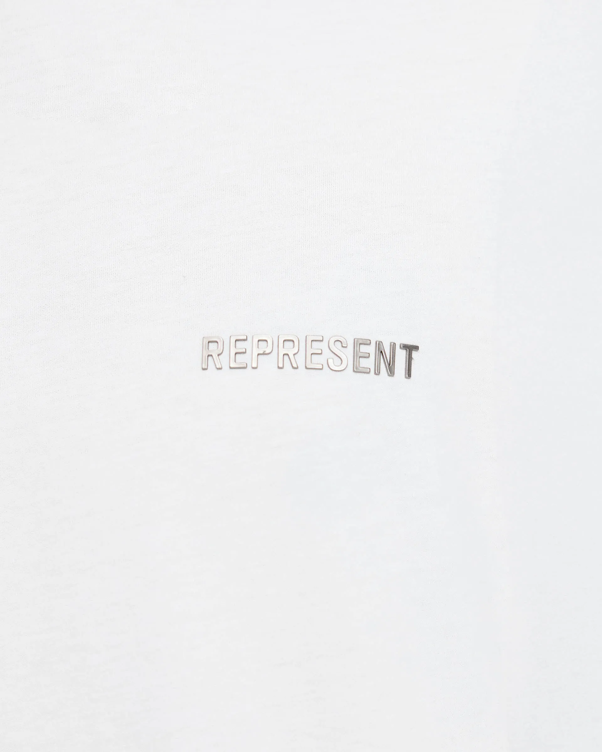 Block Logo T-Shirt - Flat White sold by Represent product image thumbnail 5
