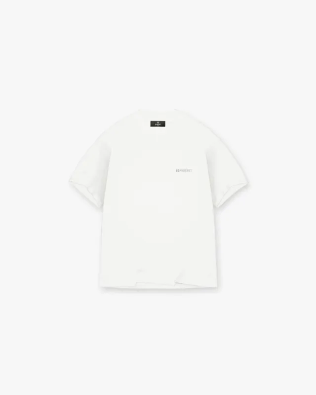 Block Logo T-Shirt - Flat White sold by Represent