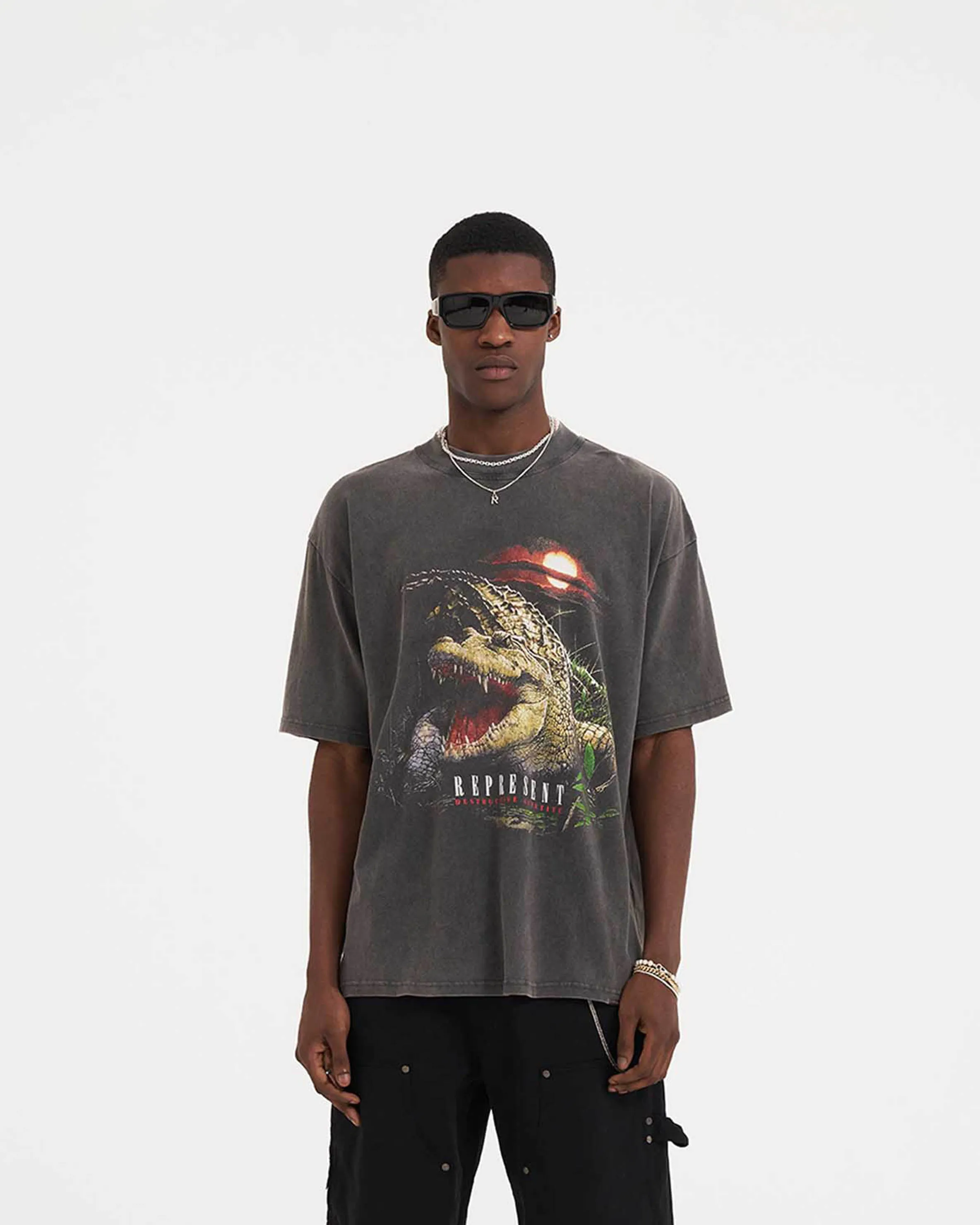 Destructive Appetite T-Shirt - Vintage Grey sold by Represent product image thumbnail 2