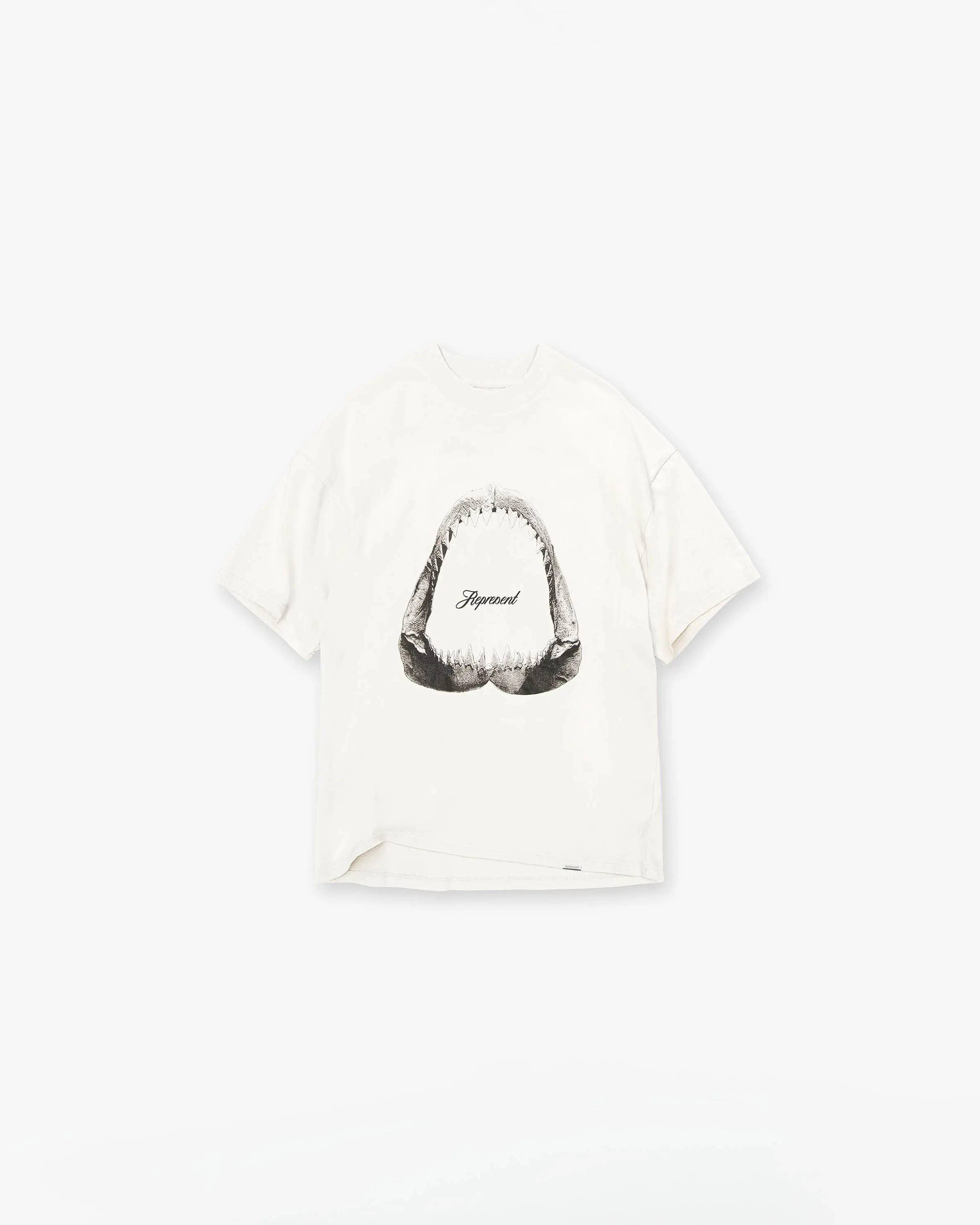 Shark Jaws T-Shirt - Flat White sold by Represent