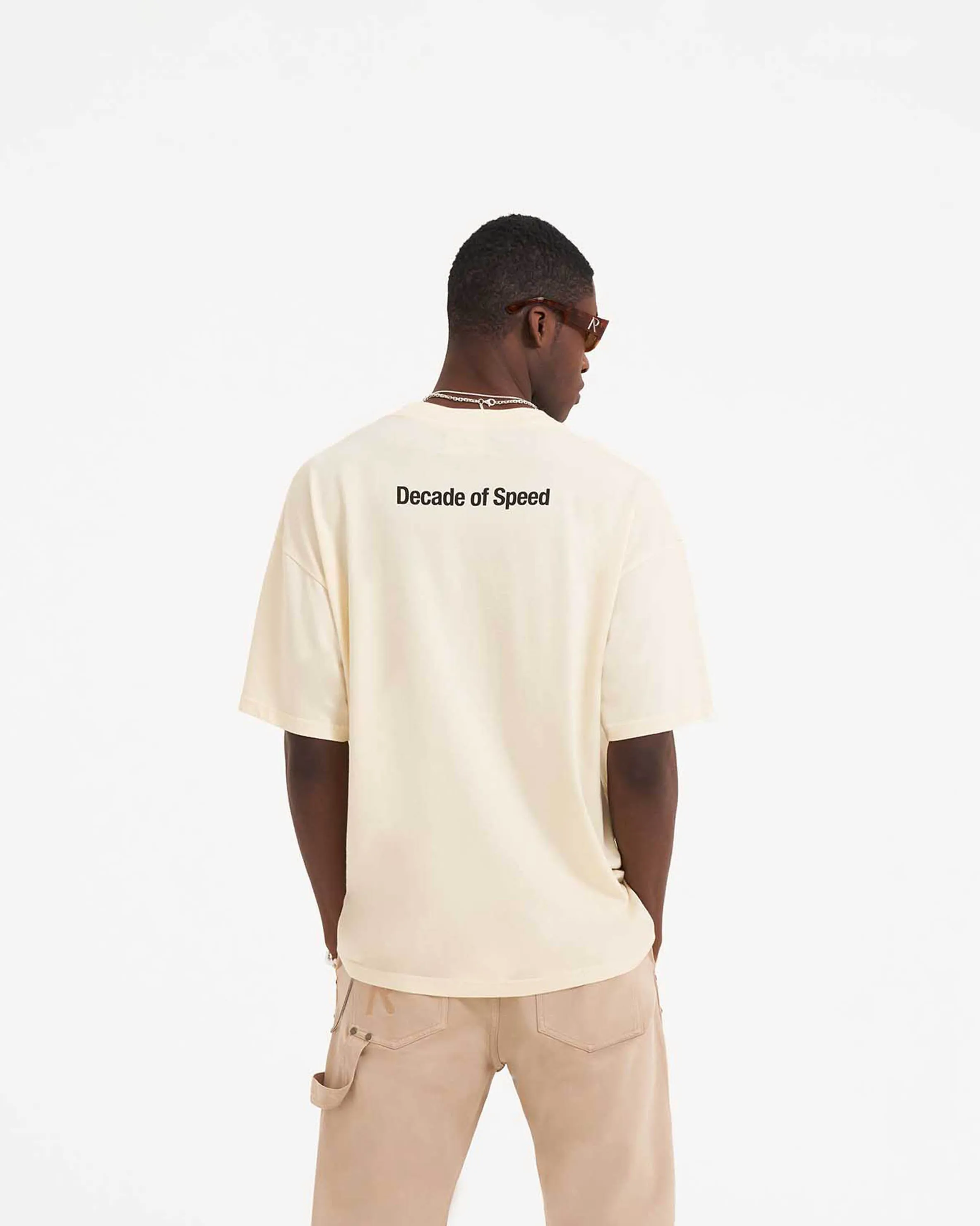 Decade Of Speed T-Shirt - Cream sold by Represent product image thumbnail 4