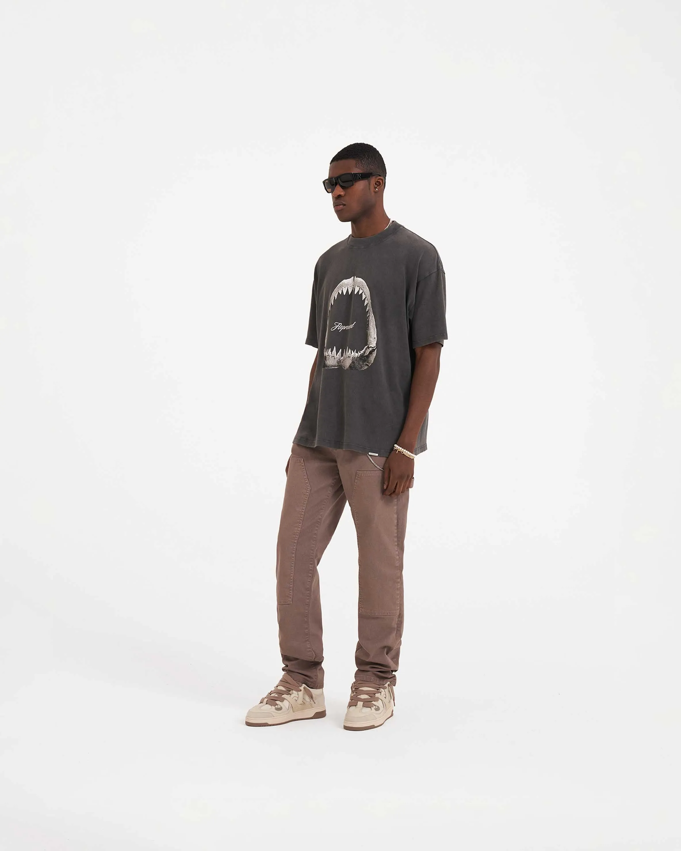 Shark Jaws T-Shirt - Vintage Grey sold by Represent product image thumbnail 5