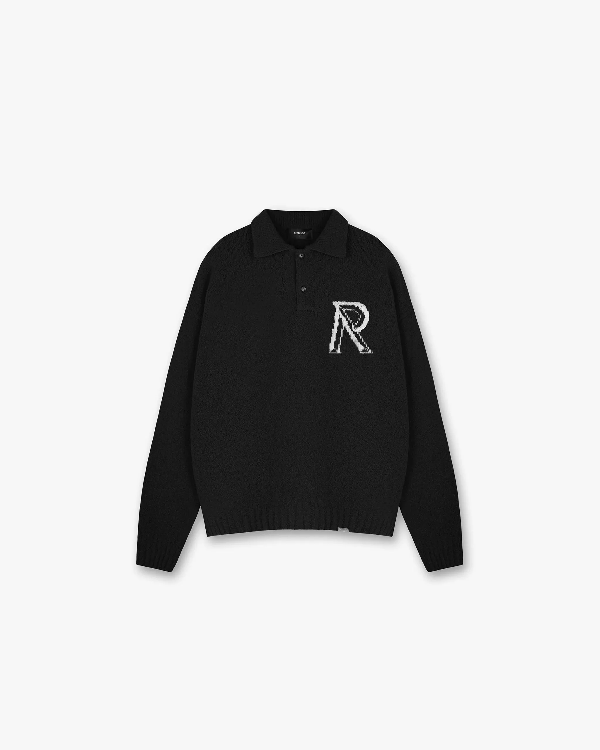 Initial Boucle Polo - Jet Black sold by Represent