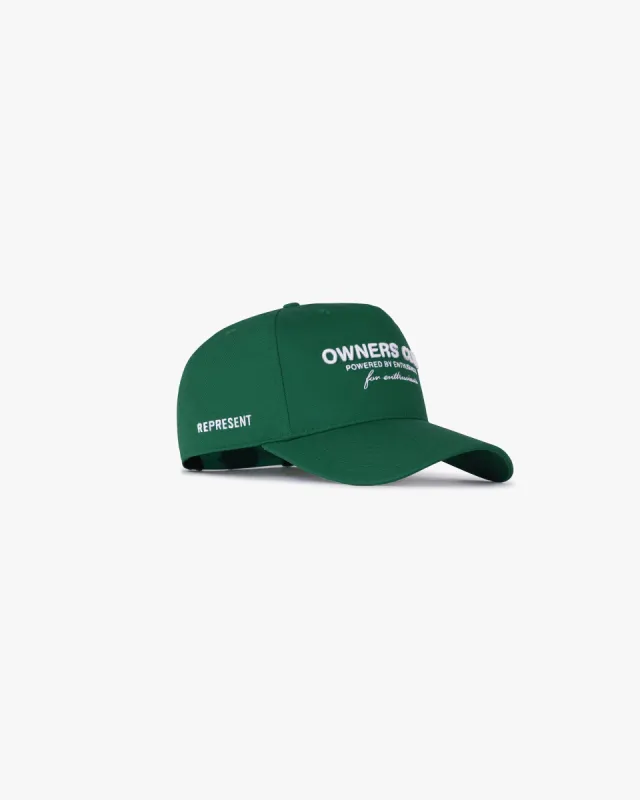 Represent Owners Club Cap - Racing Green made by Represent