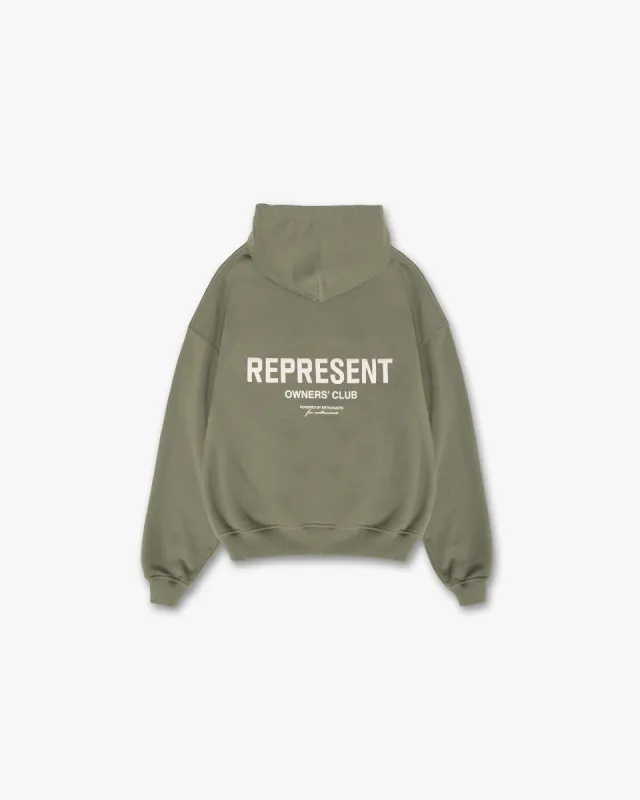 Represent Owners Club Hoodie - Olive sold by Represent