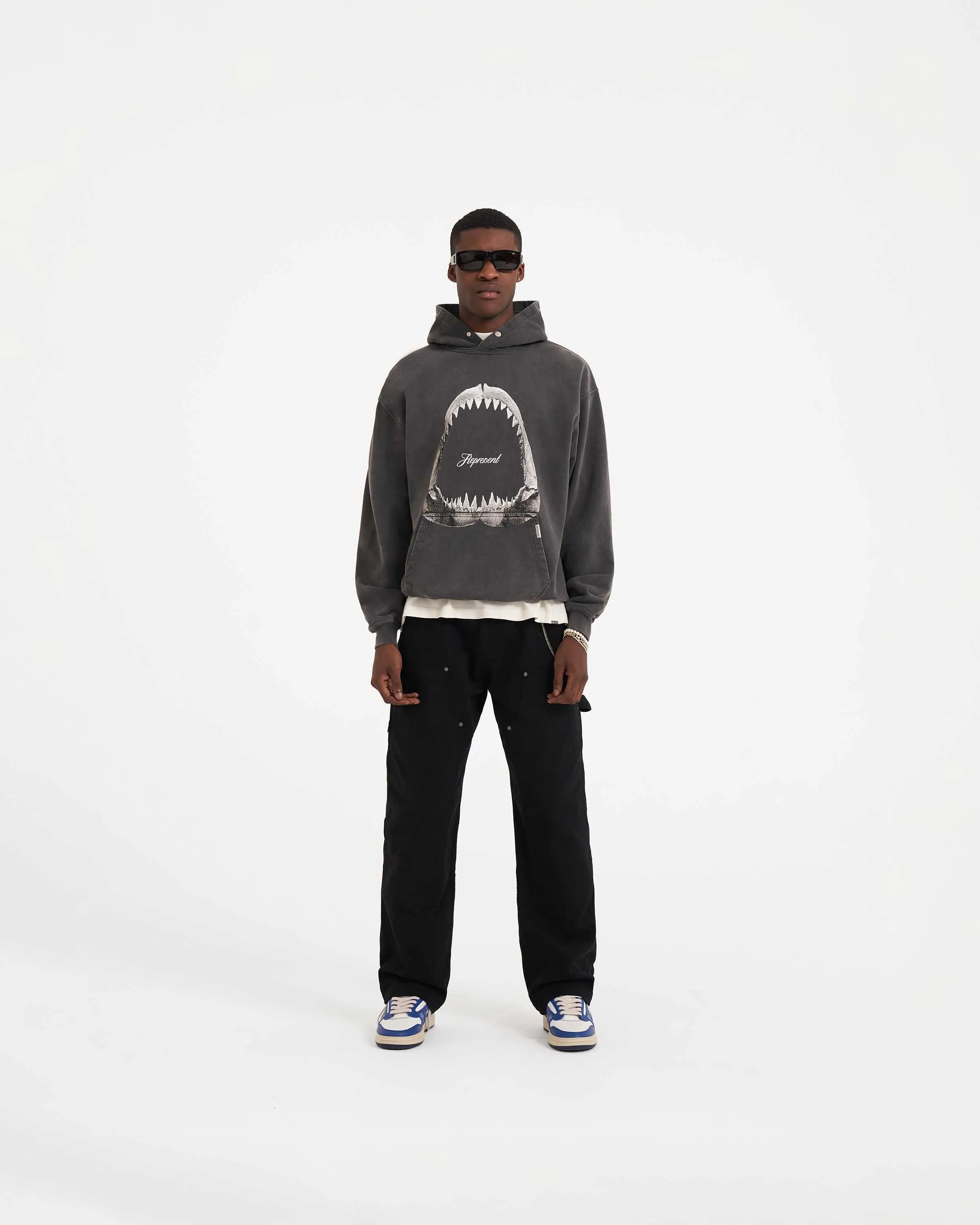 Shark Jaws Hoodie - Vintage Grey sold by Represent product image thumbnail 5