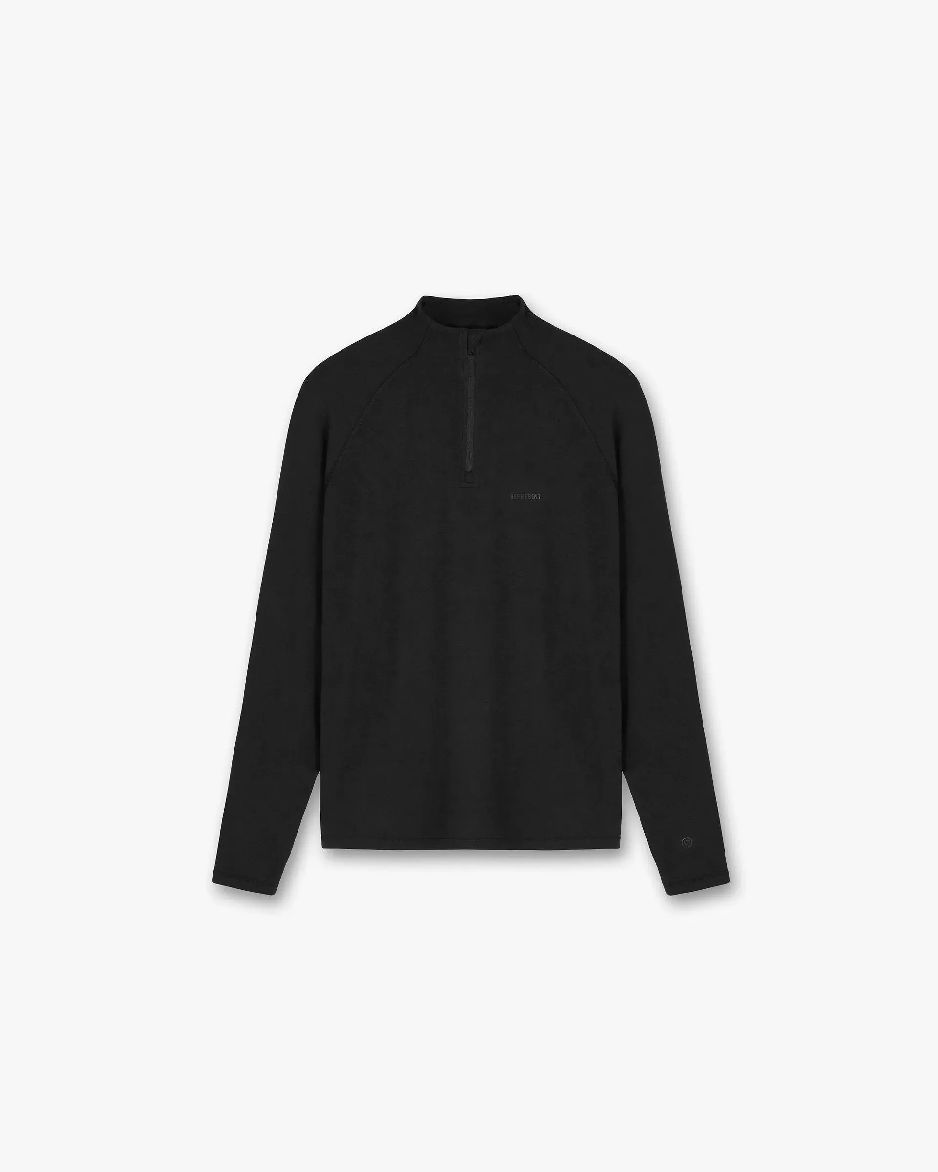 247 Zip Neck - Jet Black sold by Represent