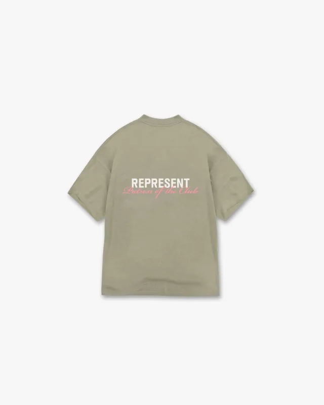 Patron Of The Club T-Shirt - Khaki Pink sold by Represent