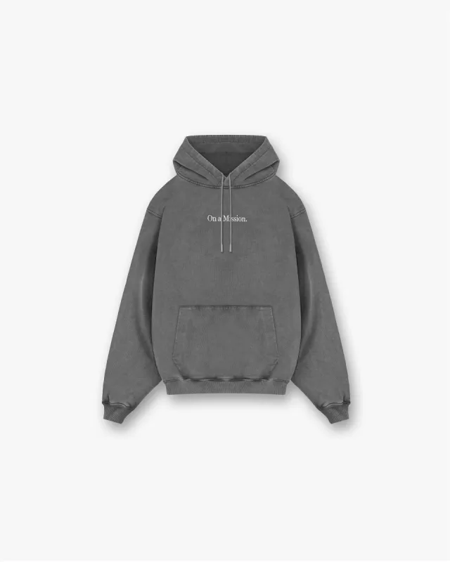 247 On A Mission Hoodie - Aged Black sold by Represent