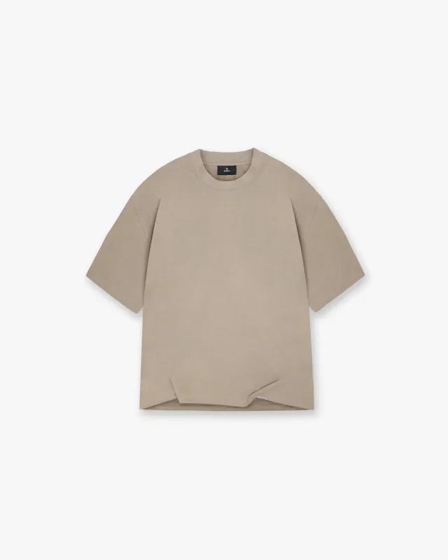 Initial Boxy T-Shirt - Dune sold by Represent