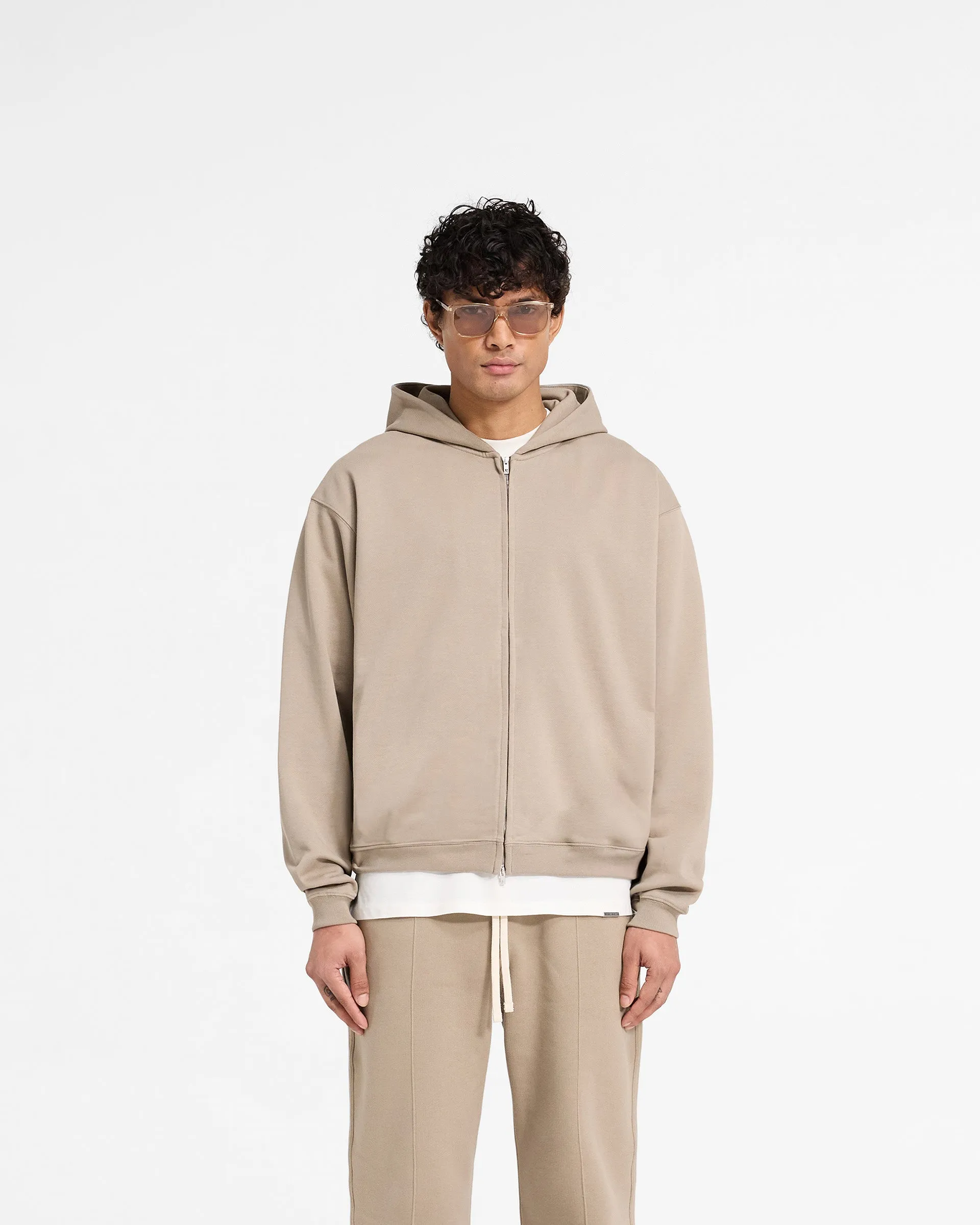 Initial Zip Hoodie - Dune sold by Represent product image thumbnail 3