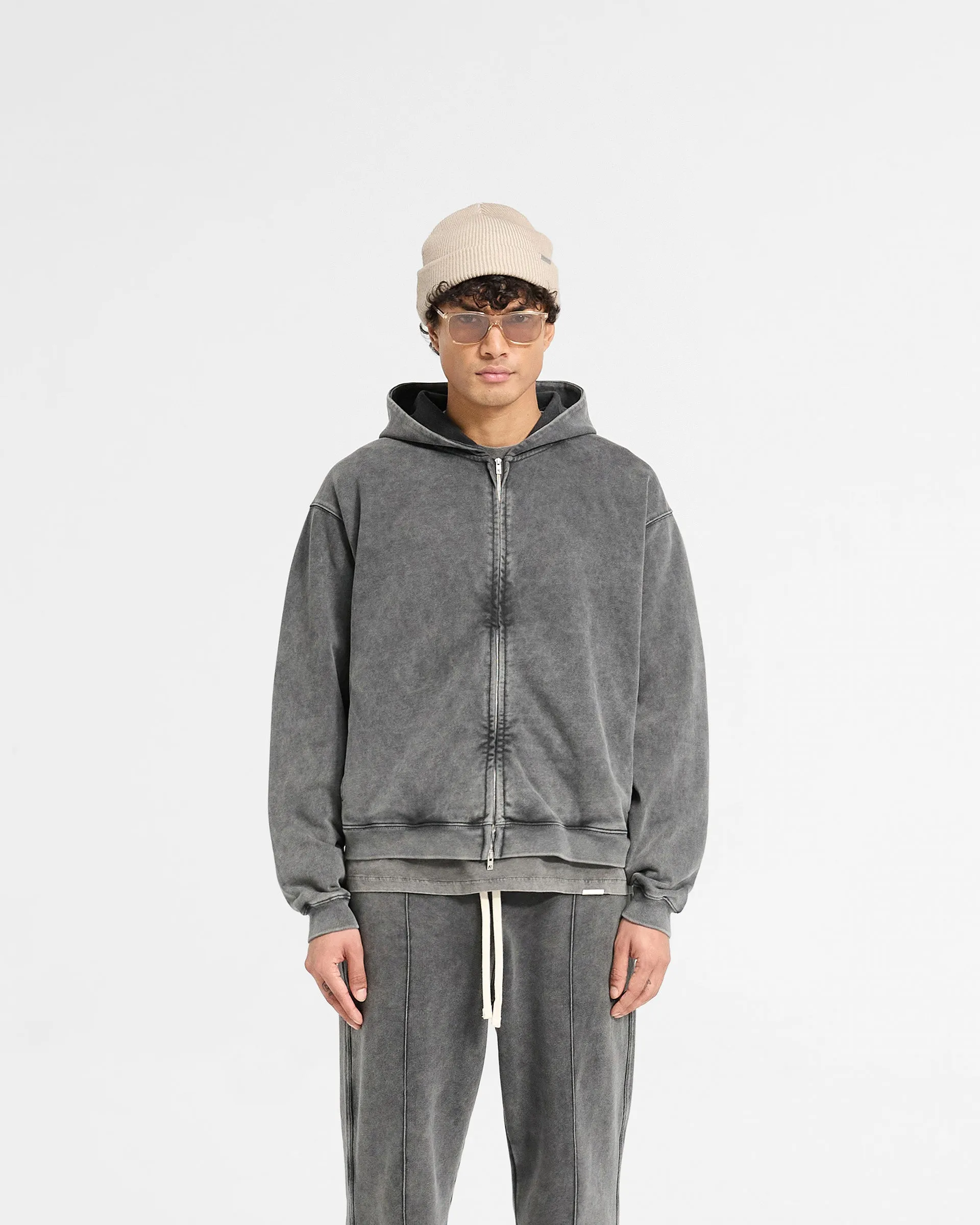 Initial Zip Hoodie - Vintage Grey sold by Represent product image thumbnail 3