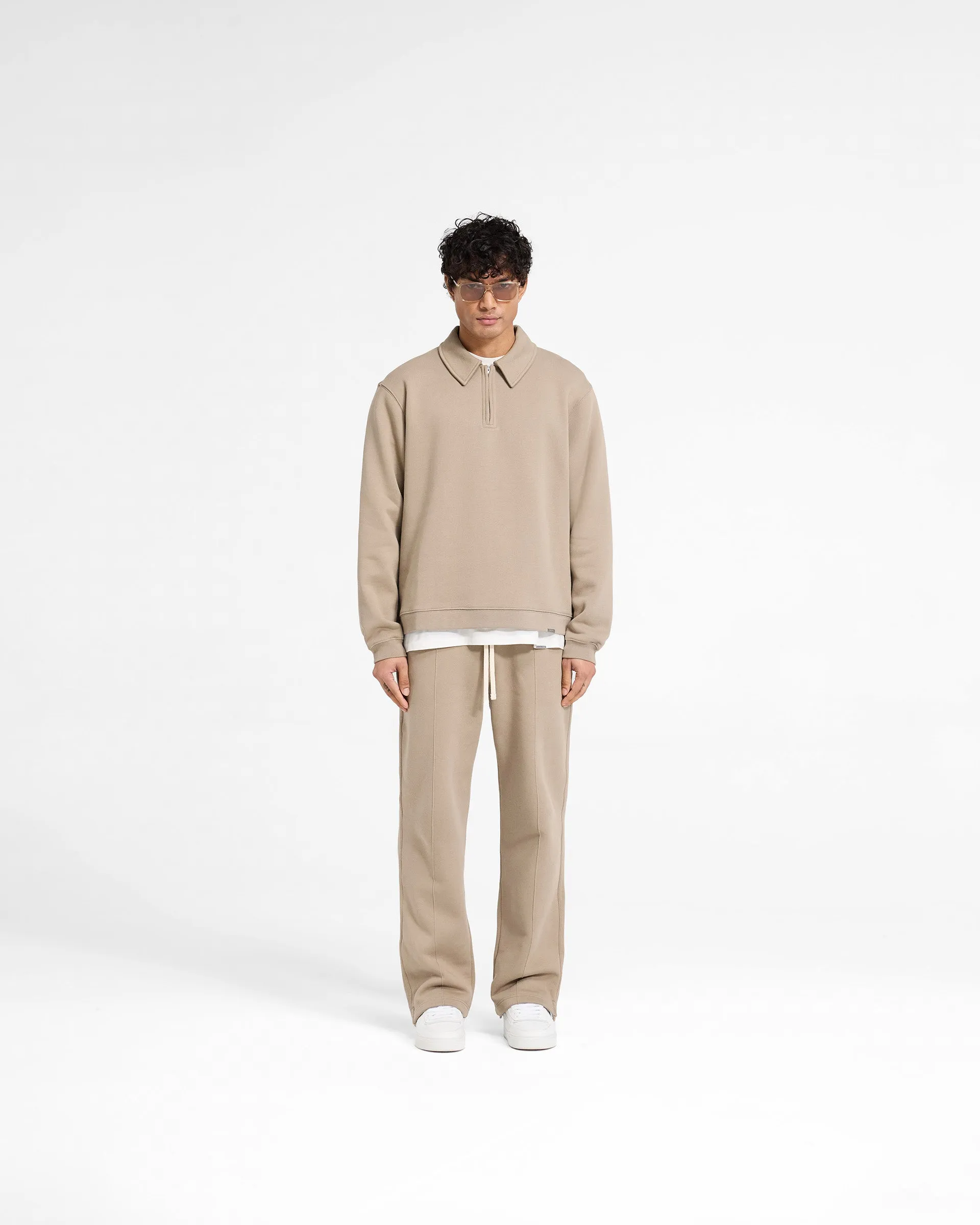 Initial Boxy Quarter Zip - Dune sold by Represent product image thumbnail 5
