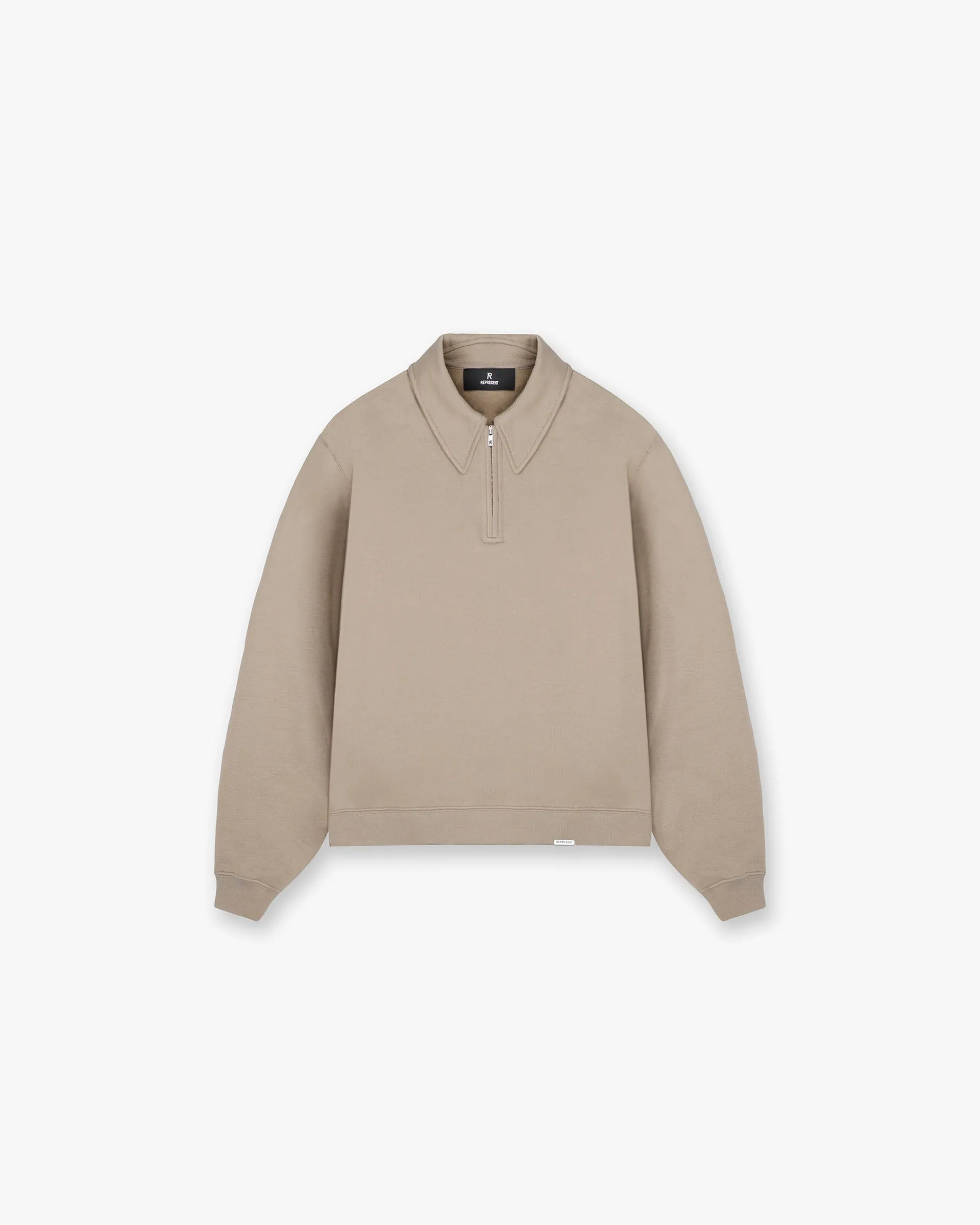 Initial Boxy Quarter Zip - Dune sold by Represent