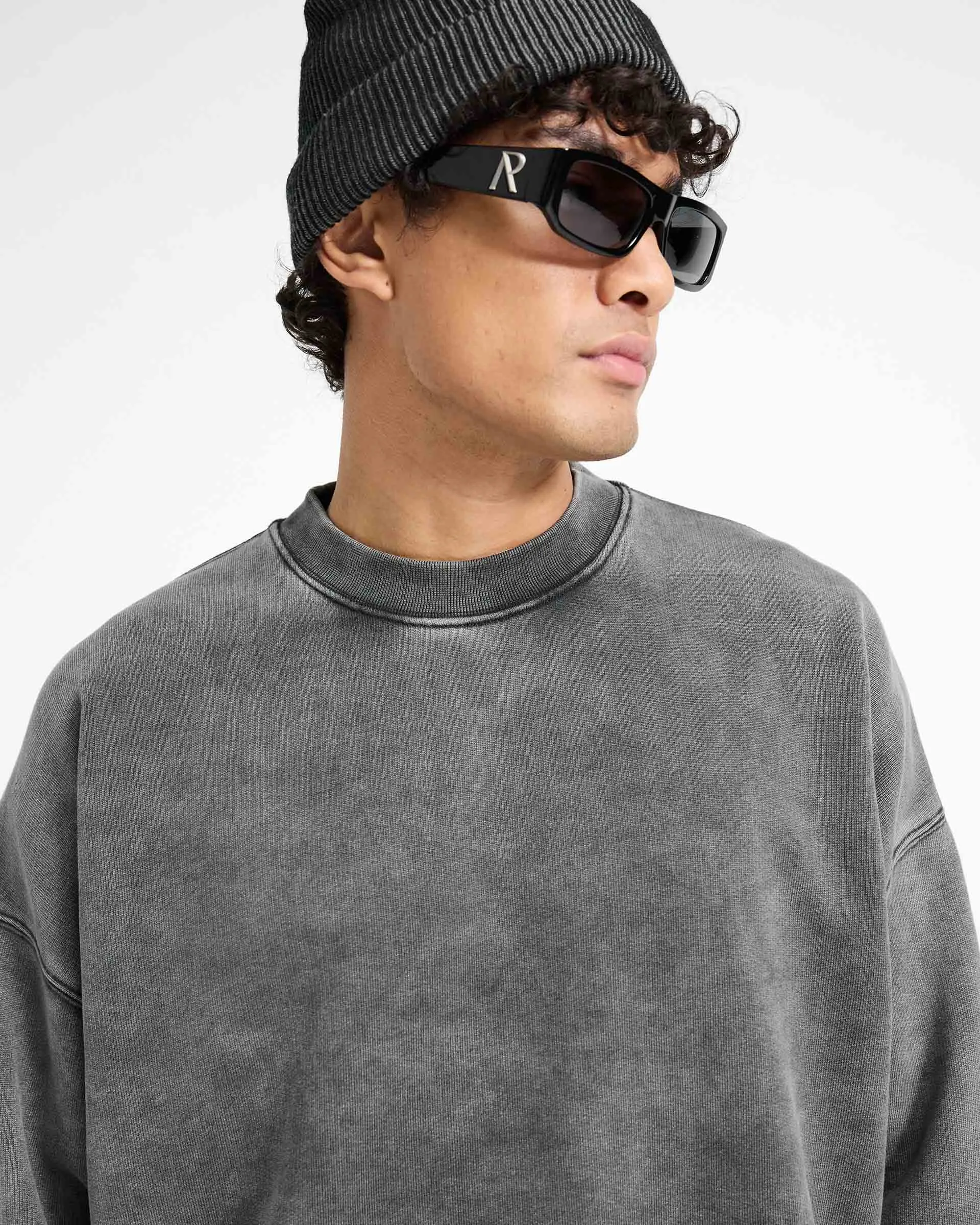 Initial Boxy Sweater - Vintage Grey sold by Represent product image thumbnail 5