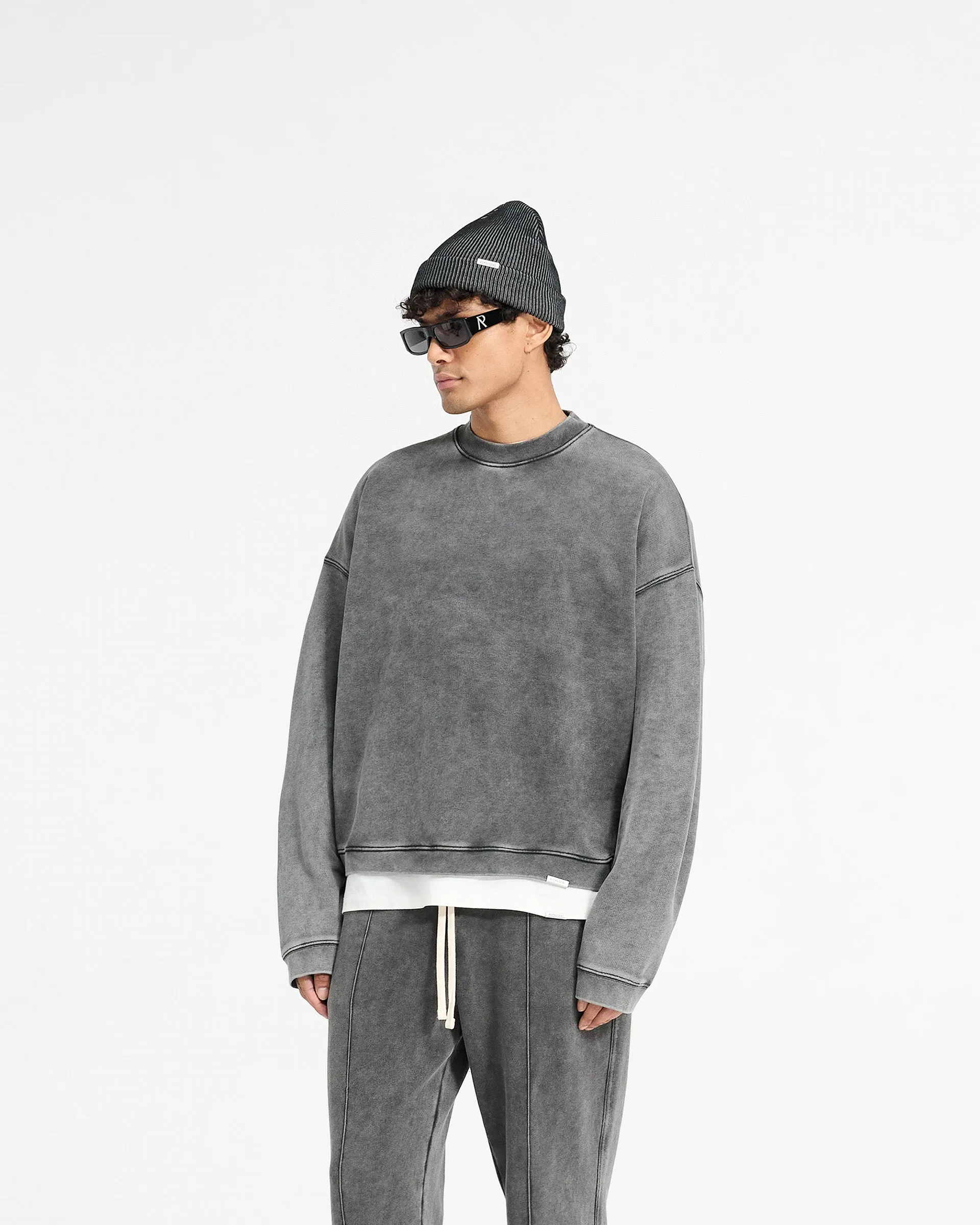Initial Boxy Sweater - Vintage Grey sold by Represent product image thumbnail 2