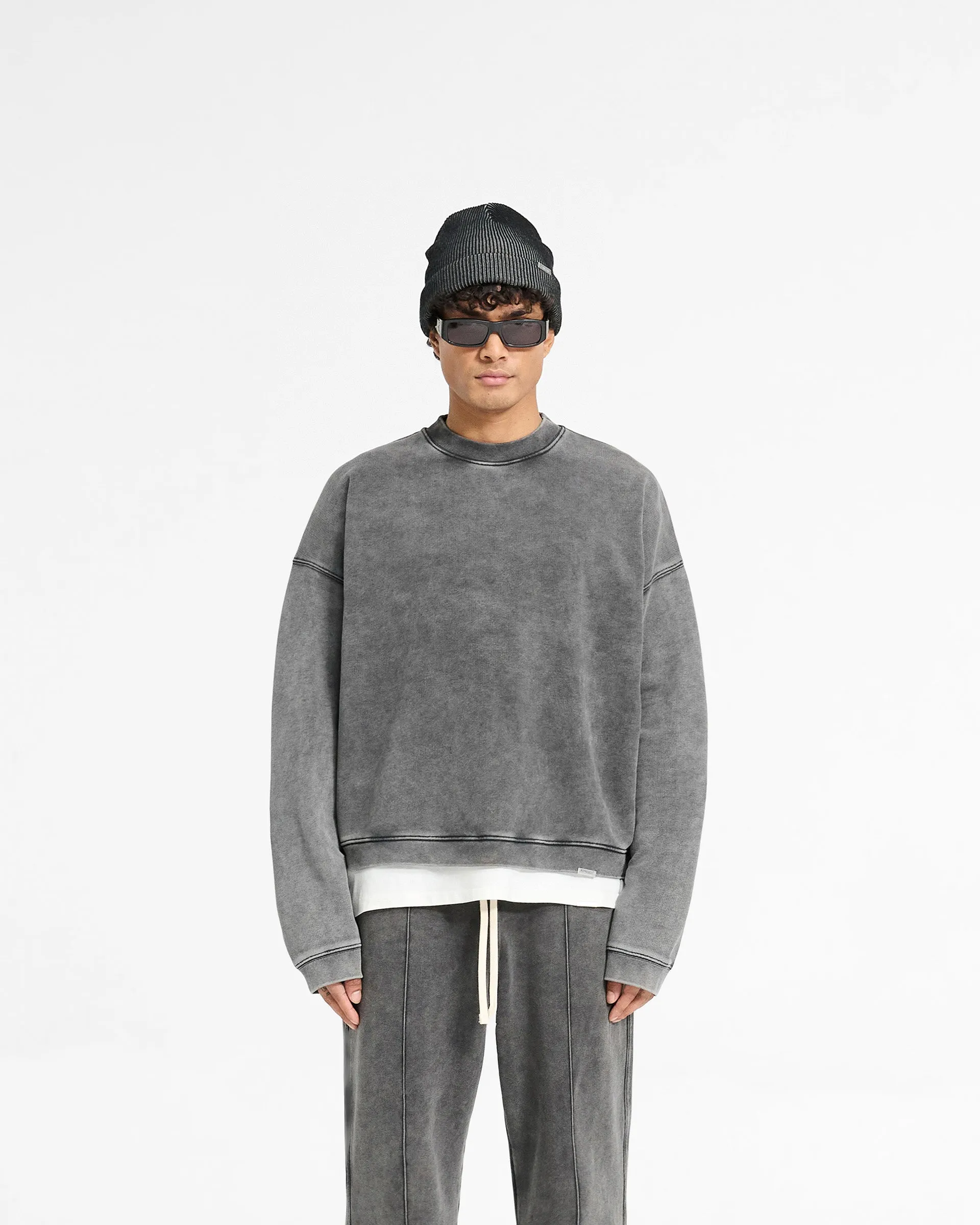Initial Boxy Sweater - Vintage Grey sold by Represent product image thumbnail 3