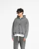 Initial Boxy Zip Through Hoodie - Vintage Grey sold by Represent