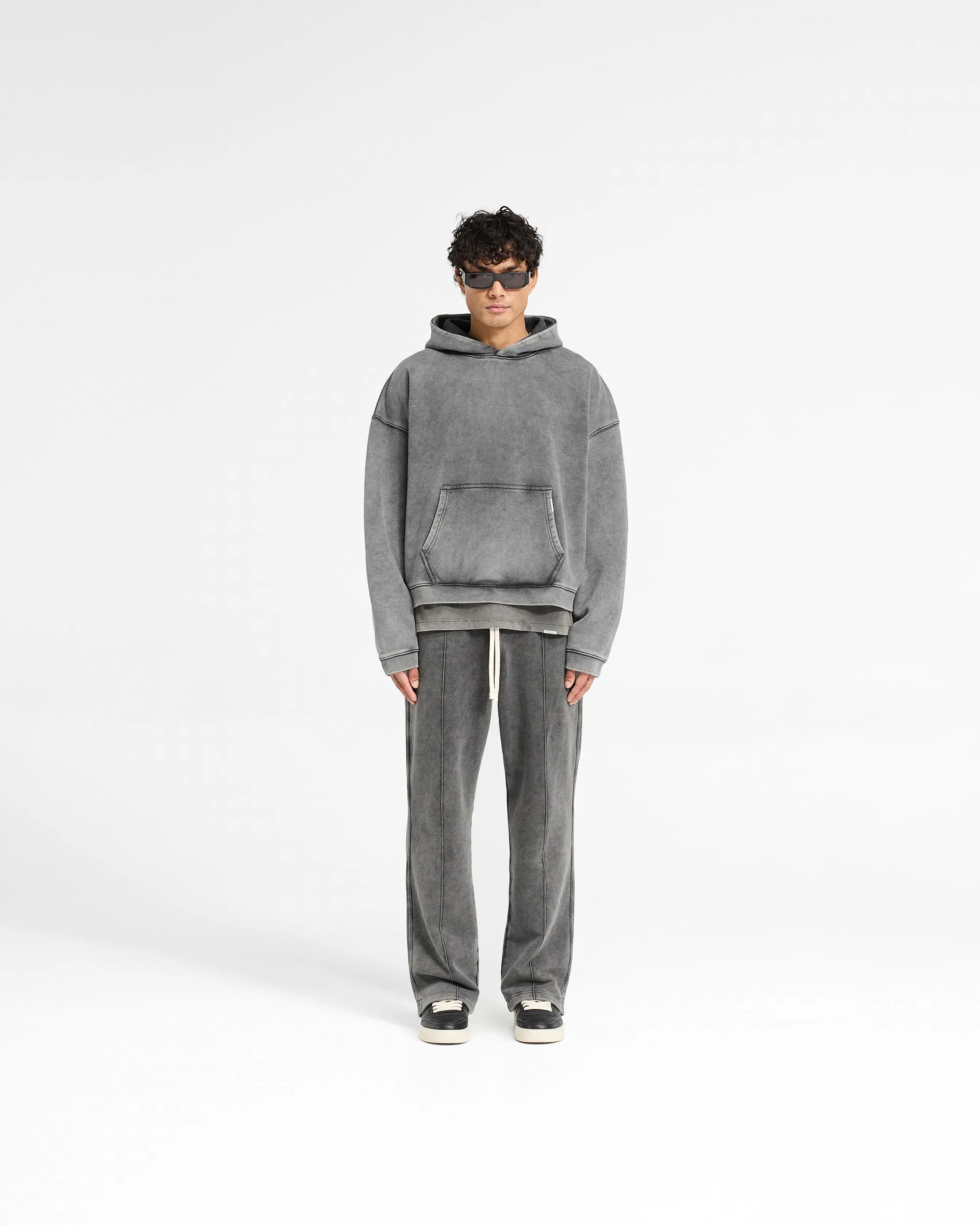 Initial Boxy Hoodie - Vintage Grey sold by Represent product image thumbnail 5